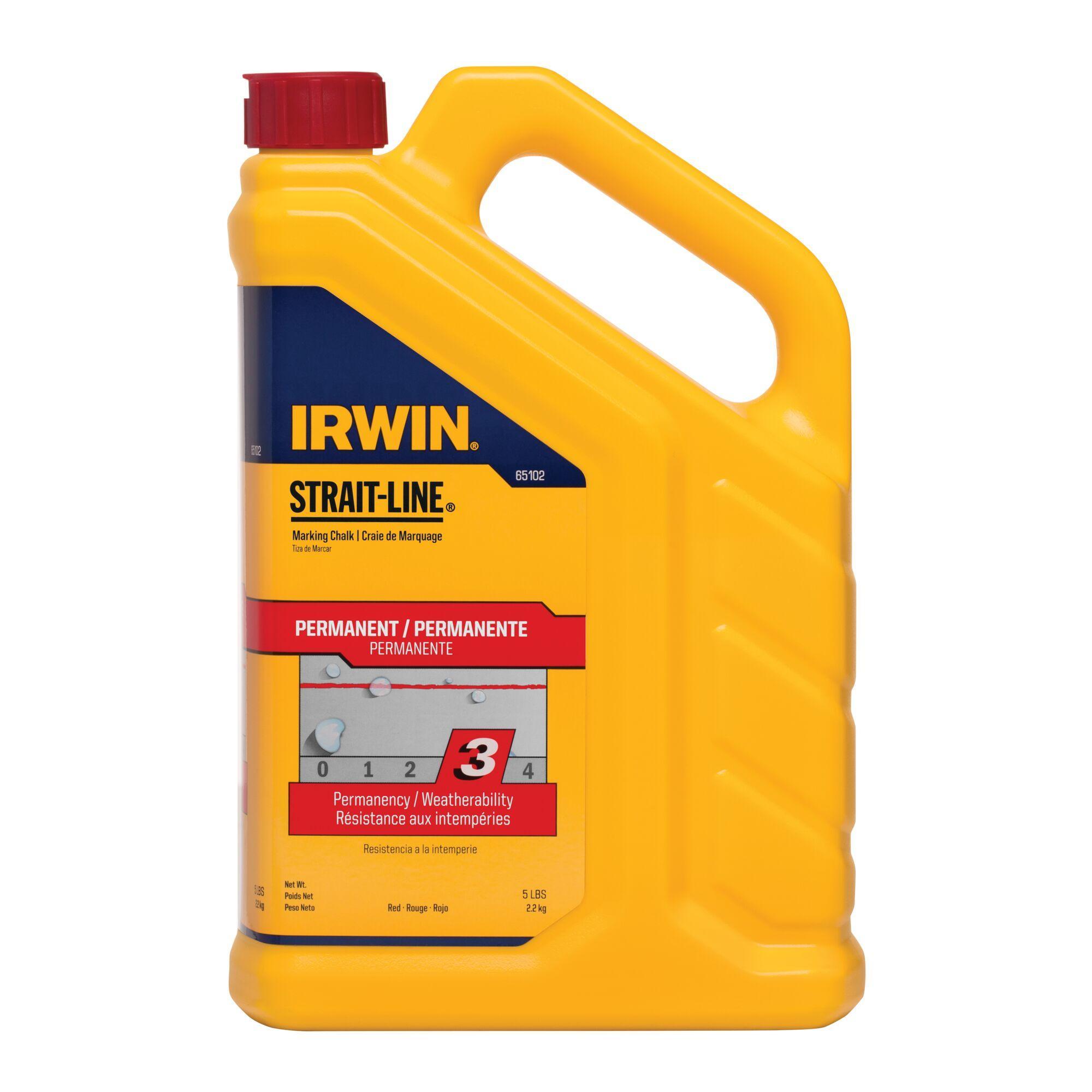 product Irwin® Strait-Line® 64905ZR High Visibility Marking Chalk, Fluorescent Orange, 8 oz Capacity, Squeeze Bottle Package