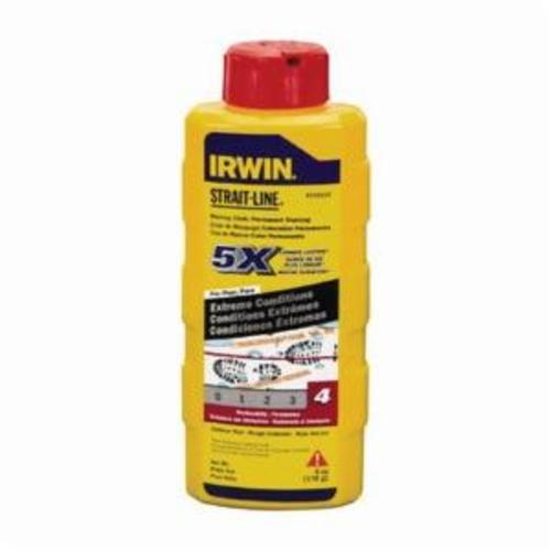 Irwin® Strait-Line® 64802 Permanent Marking Chalk, Red, 4 oz Capacity, Squeeze Bottle Package