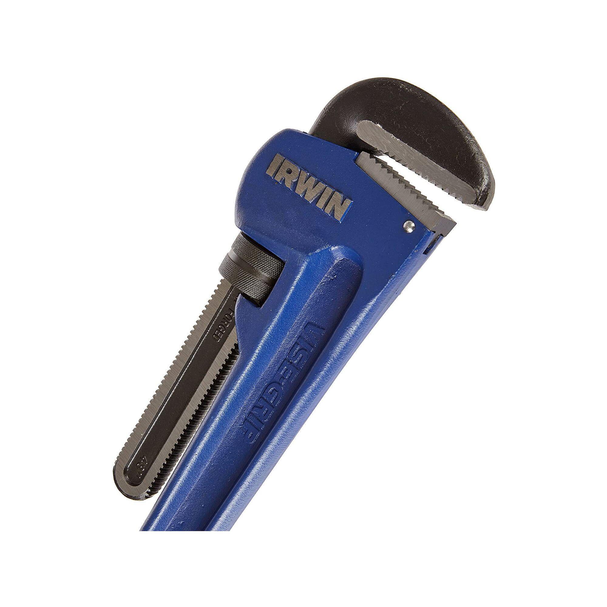 Irwin&reg; Vise-Grip&reg; 274108 Heavy Duty Pipe Wrench, 6 in Pipe, 48 in OAL, Quick-Adjusting Jaw, Blue Cast Iron Handle, Spin Nut Adjustmen