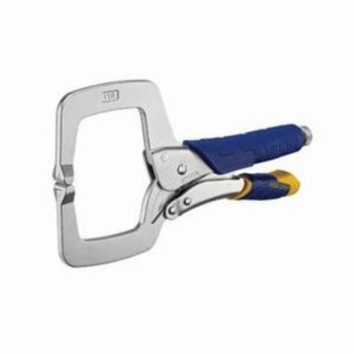 Irwin® Vise-Grip® 165 4SP® Standard Locking C-Clamp, Nickel Plated, 1-1/4 in D Throat, 1-5/8 in Jaw Opening, 4 in L Jaw, Heat Treated Alloy Steel