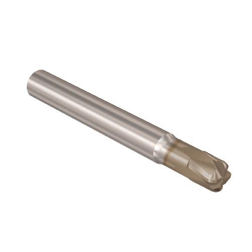 product Titan USA TC11602 Ball Nose Regular Flute Single End End Mill With Internal Coolant, 1/32 in Dia Cutter, 1/8 in Length of Cut, 4 Flutes, 1/8 in Dia Shank, 1-1/2 in OAL, AlTiN Coated
