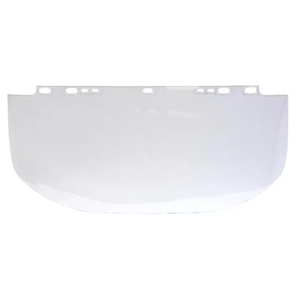 JACKSON SAFETY&reg; 29083 F30 I Shape Unbound Face Shield Window, Clear, Acetate, 9 in H x 19-1/2 in W x 0.04 in THK Visor, For Use With Headgear and Hard Hat Interchange System, ANSI Z87.1, CSA Z94.3