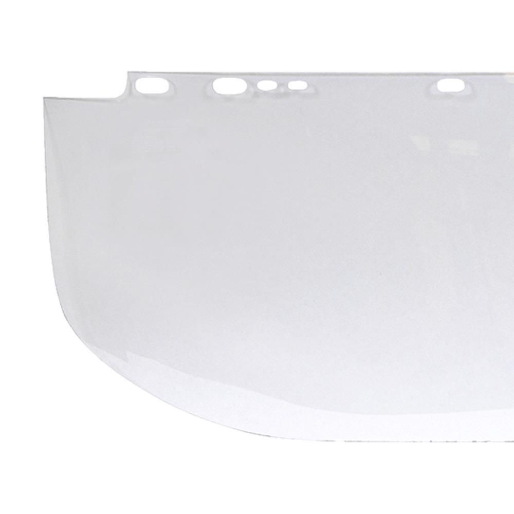JACKSON SAFETY&reg; 29083 F30 I Shape Unbound Face Shield Window, Clear, Acetate, 9 in H x 19-1/2 in W x 0.04 in THK Visor, For Use With Headgear and Hard Hat Interchange System, ANSI Z87.1, CSA Z94.3