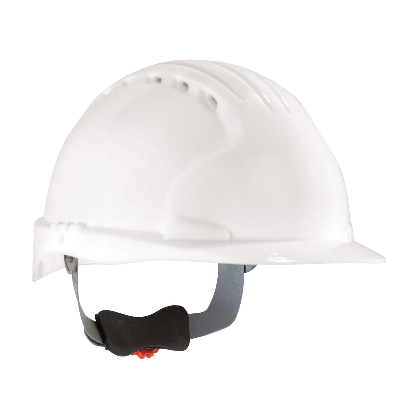 JSP&reg; 280-AHS150V-50 280-AHS150V Head Protection Hard Hat, HDPE, Polyester Textile Strap Suspension, ANSI Electrical Class Rating: Class C, ANSI Impact Rating: Type II, Wheel Ratchet Adjustment