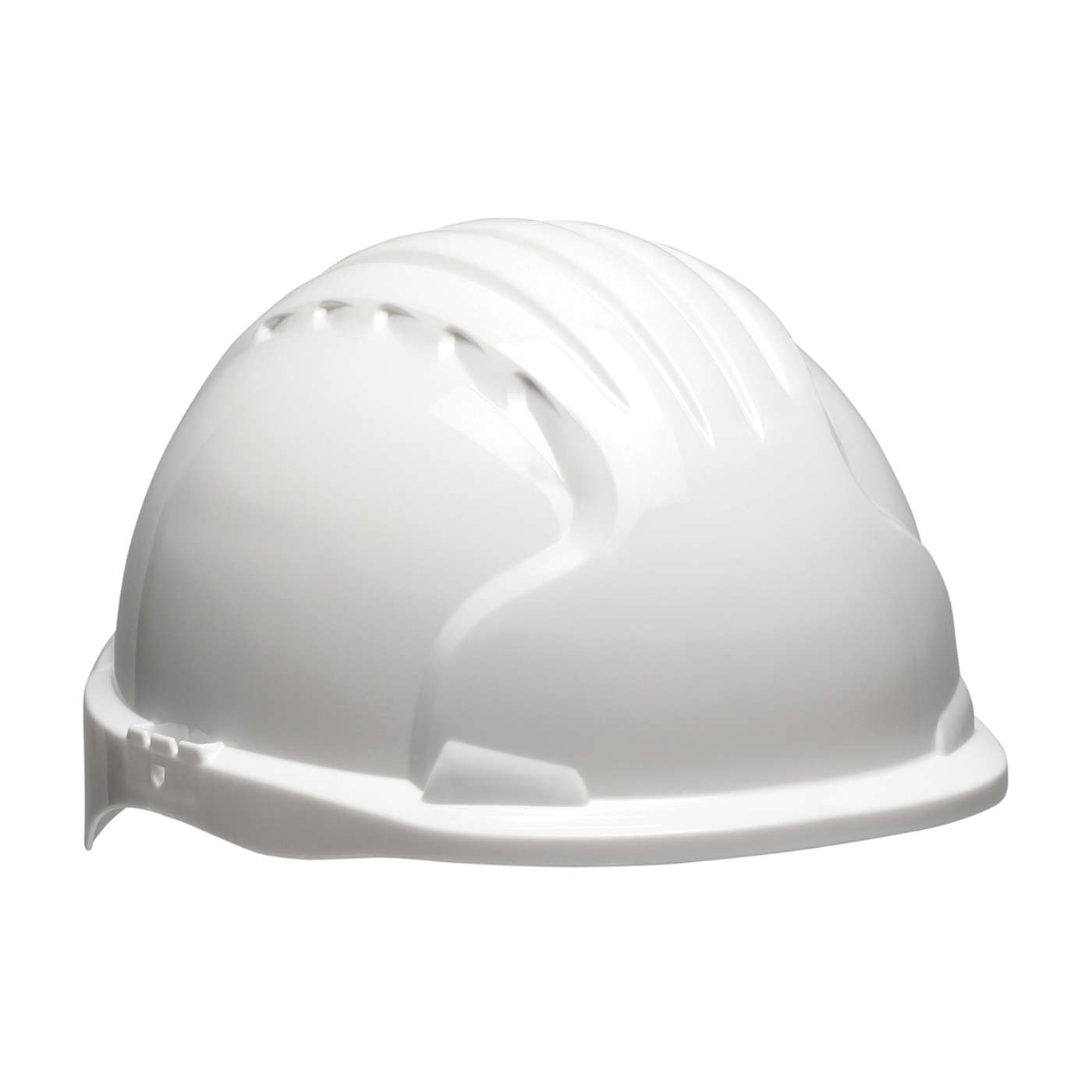 product JSP&reg; 280-EV6151-50 Evolution&reg; 6151 Deluxe Non-Vented Standard Brim Hard Hat, SZ 6-5/8 Fits Mini Hat, SZ 8 Fits Max Hat, HDPE, 6-Point Polyester Strap Suspension, ANSI Electrical Class Rating: Class E, ANSI Impact Rating: Type I, Wheel Ratchet Adjustment