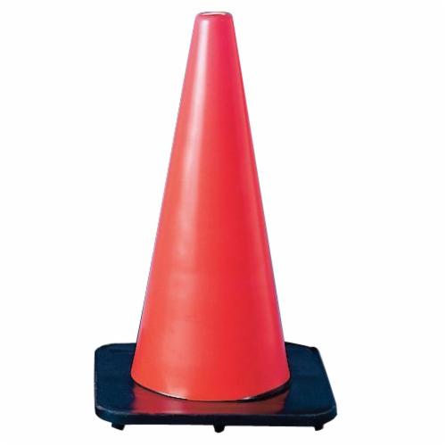 Cortina® 03-500-07 DW-Series Non-Reflective Traffic Cone With Black Base, 28 in H, Red/Orange Cone, Specifications Met: MUTCD Standard, NCHRP 350