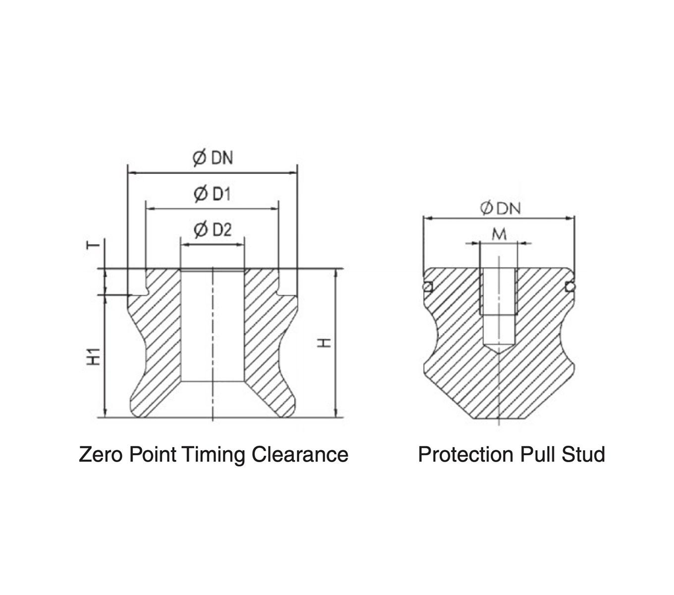 Jergens&reg; 306050 Clearance Stud, For Use With Hydraulic and Pneumatic Clamping Modules