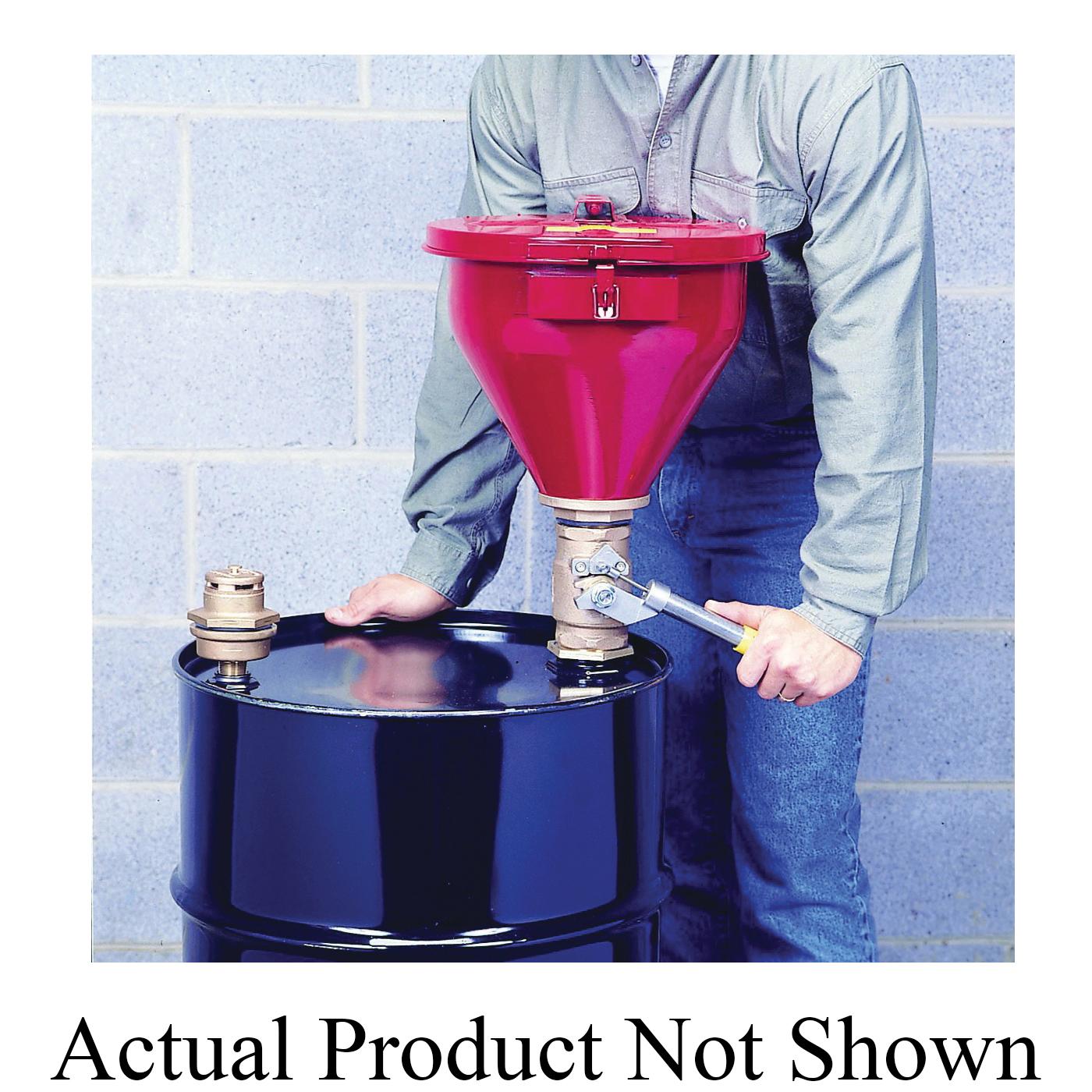 Justrite&reg; 08203 Drum Funnel, Galvanized, For Use With 2 in Drum Bung, Steel