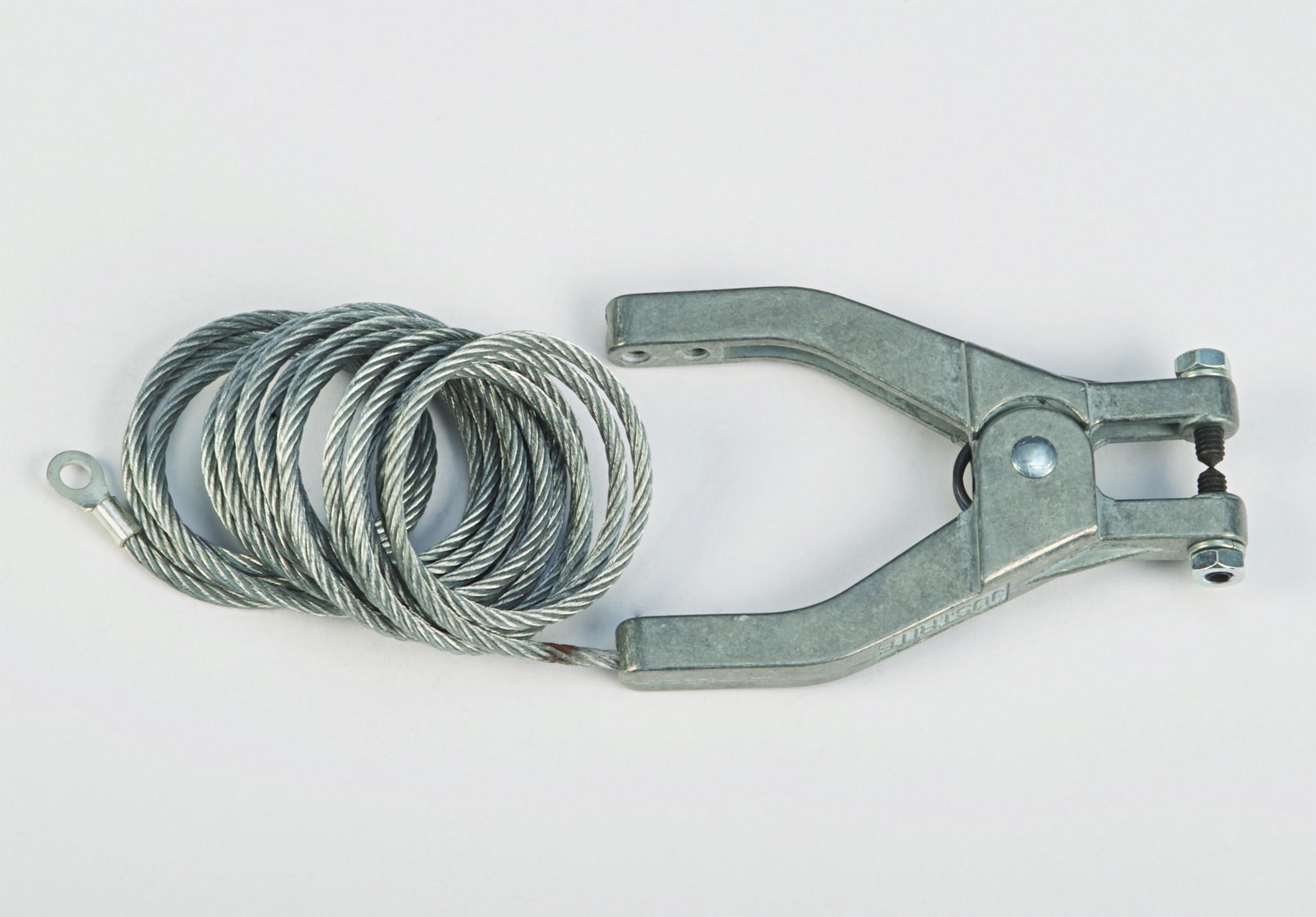 product Justrite® 08498 Antistatic Wire With Hand Clamp and C Clamp, 3 ft L, Flexible Wire