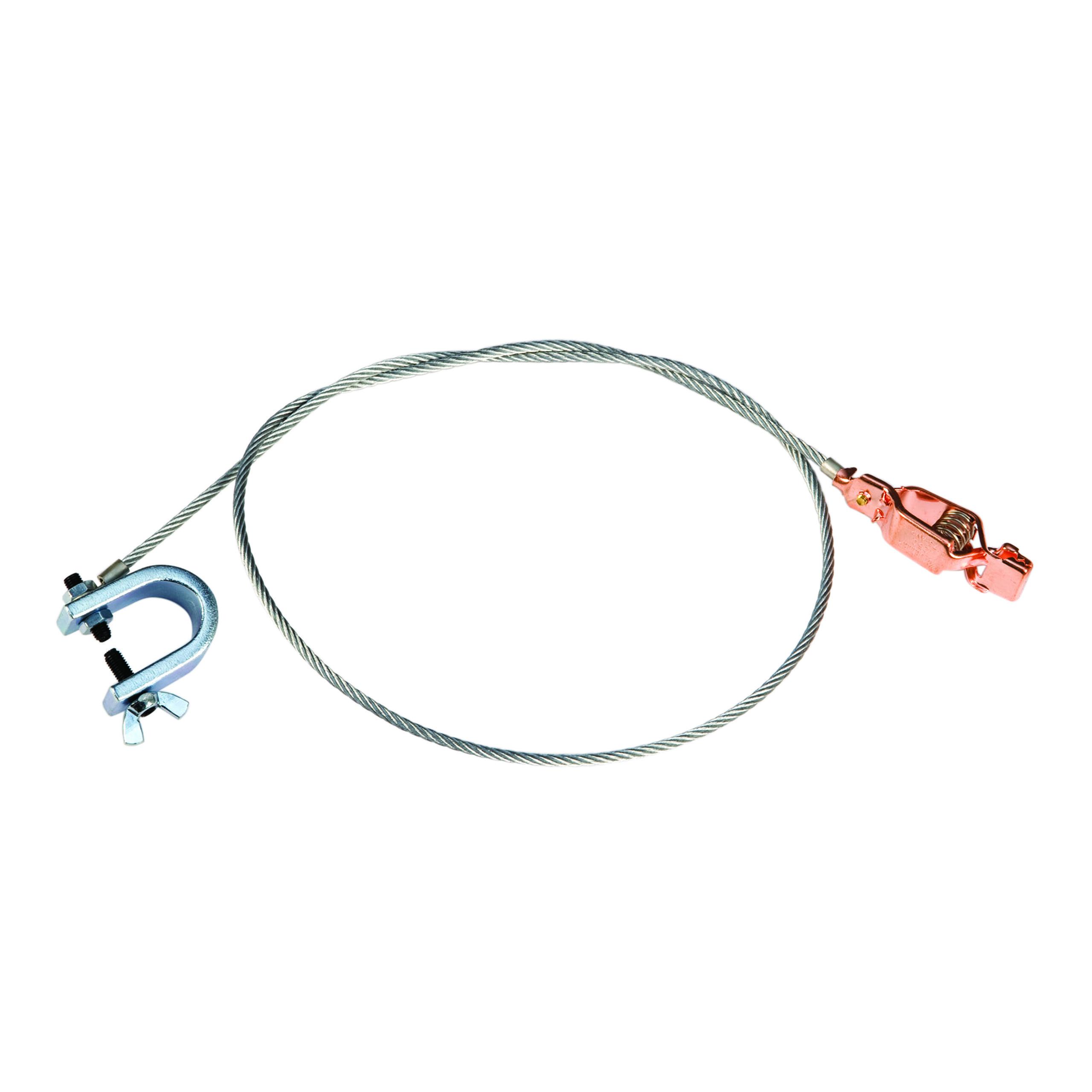 product Justrite® 08499 Antistatic Wire With Dual Hand Clamp, 3 ft L, Flexible Wire