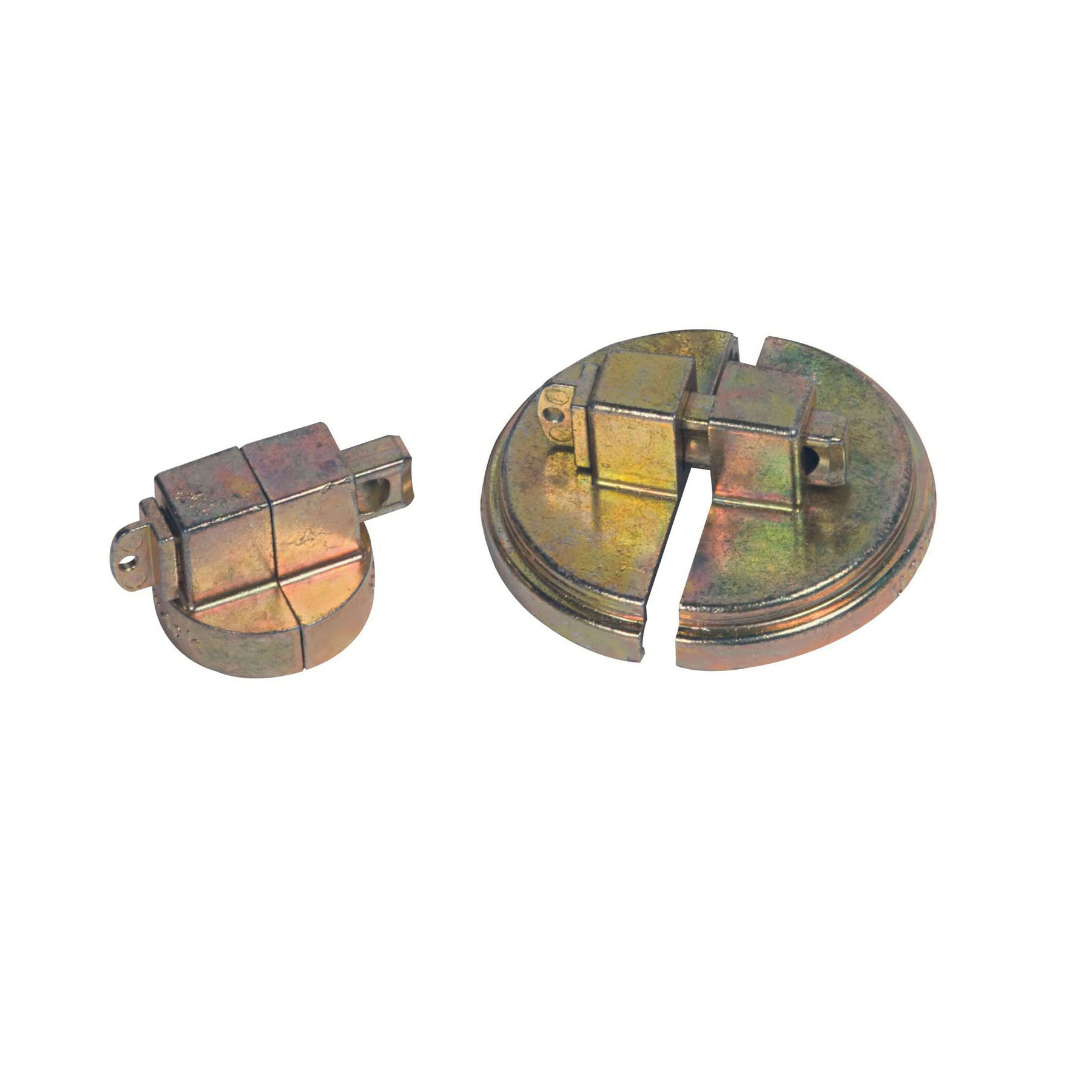 product Master Lock® 175LH Safety Padlock With 2-1/4 in Shackle, 5/16 in Shackle, Brass Body, Brass, 4-Digit Dialing Locking