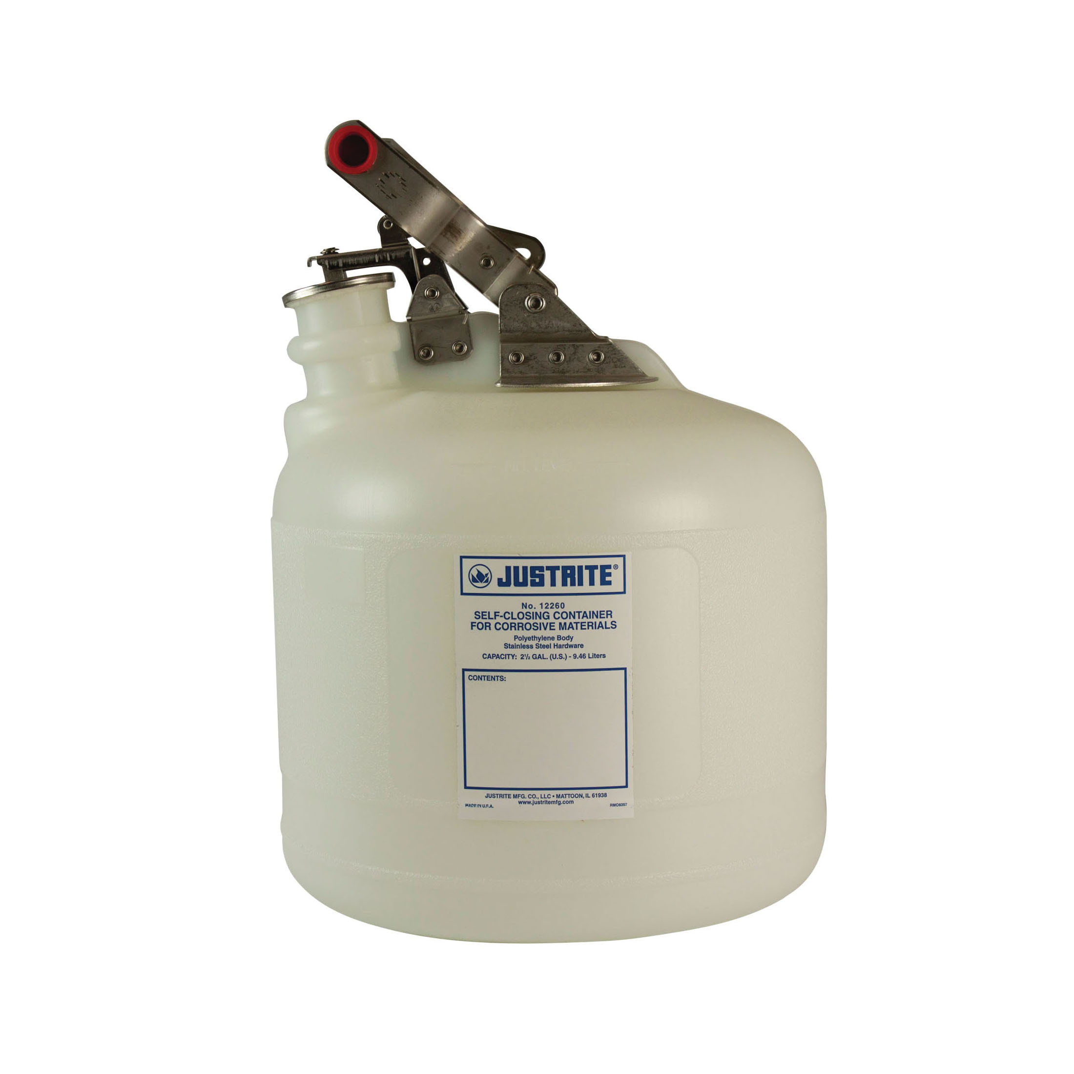 product Eagle Manufacturing 943BIO Biohazard Waste Can With Foot Lever, 6 gal Capacity, 13-1/2 in Dia, 16-1/2 in L x 13-1/2 in W x 16 in H, HDPE, Red, FM Approved, NFPA Code 30, OSHA 29 CFR 1910.1030