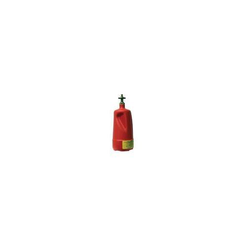 product Justrite® 14004 Non-Metallic Safety Dispenser Can With Brass Dispenser Valve, 8 oz, 3-1/8 in Dia x 5-1/2 in H, Polyethylene, Red