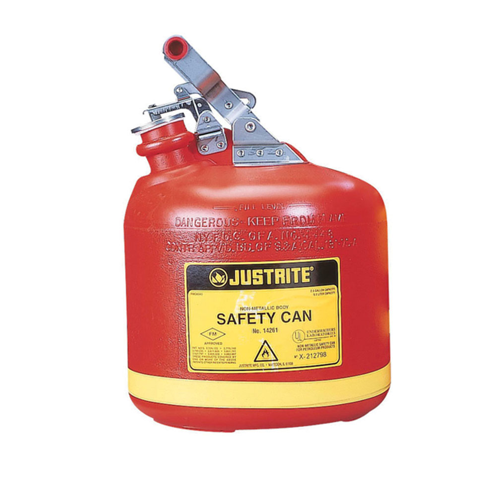 product Eagle Manufacturing 1215-SX5 Type II Safety Can, 5 gal Capacity, 12-1/2 in Dia x 15-3/4 in H, Galvanized Steel, Red