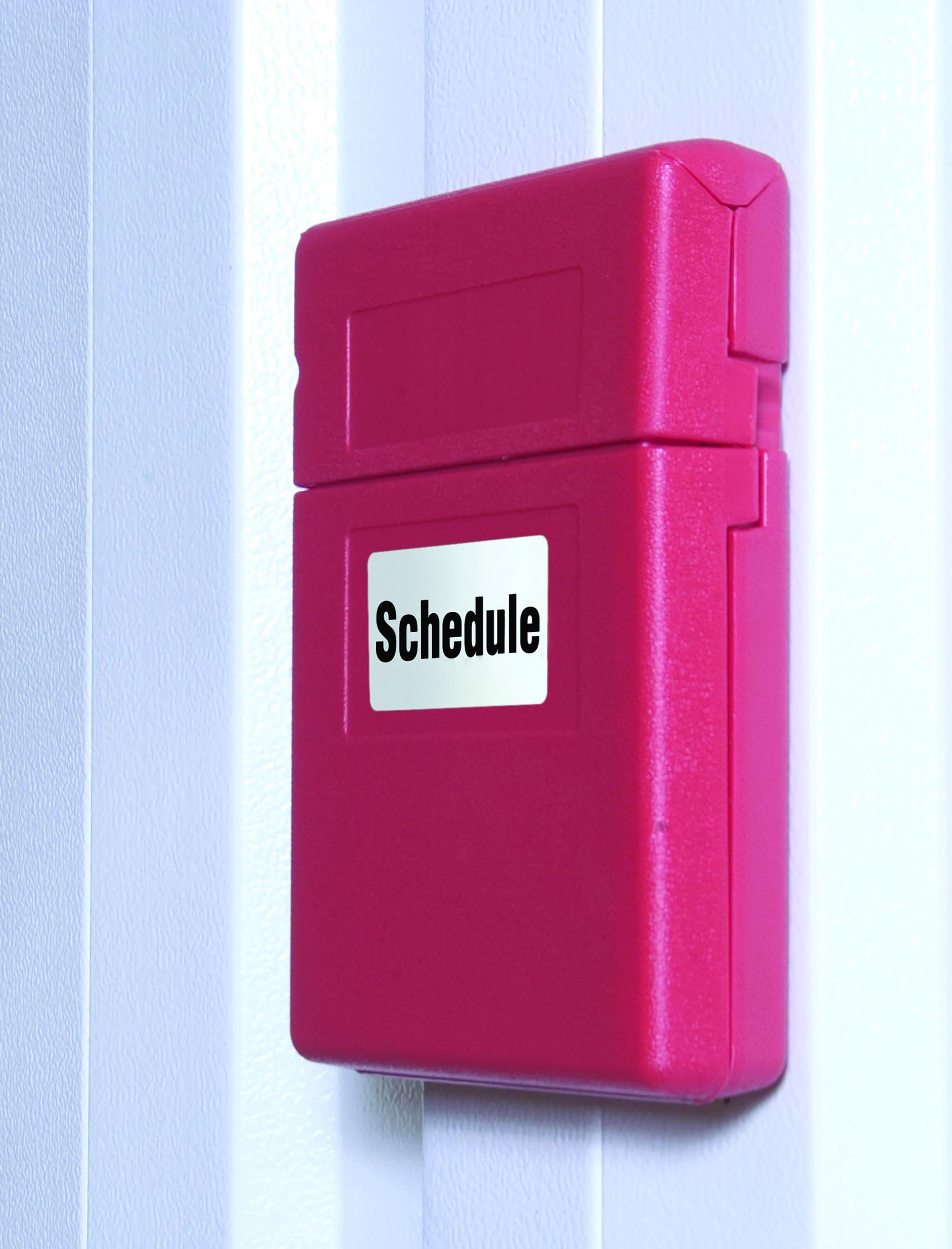 product Justrite® 23304 Medium Document Storage Box, 2-1/8 in Exterior, 1 in Interior D x 12.3 in Interior, 14-1/2 in Exterior H, Polyethylene, Red