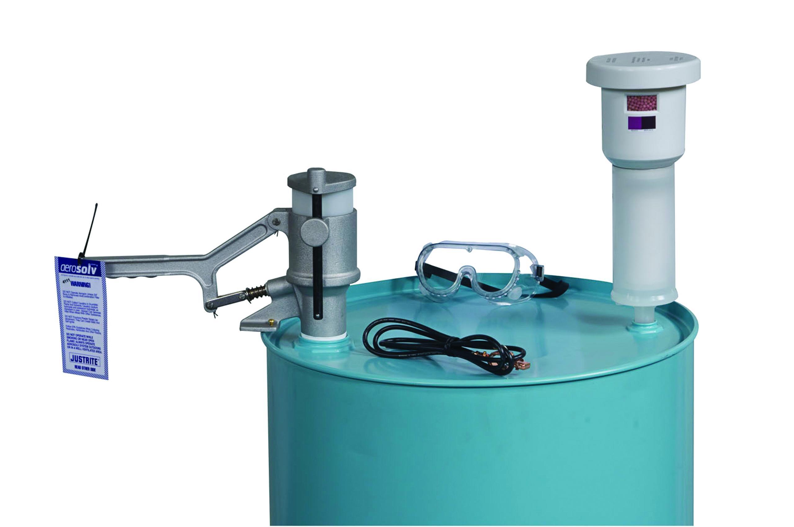 product Justrite® 28197 Combination Non-Color Changing Coalescing/Carbon Filter, For Use With Aerosolv® Systems, Polyethylene, White