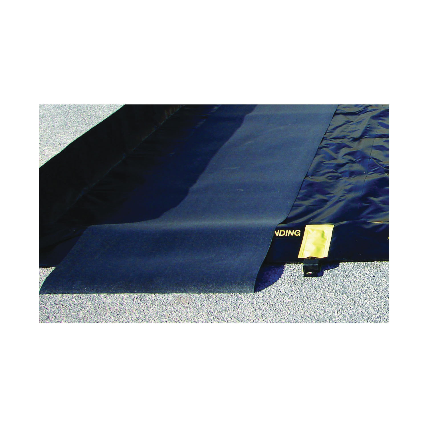 product Justrite® 28512 Rigid-Lock QuickBerm® Spill Containment Berm, 6 ft L x 4 ft W x 12 in H, Modified PVC Coated Fabric
