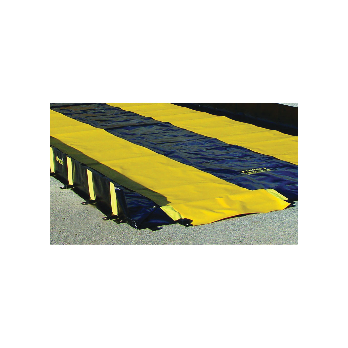 product Justrite® 28538 QuickBerm® Spill Containment Berm, 8 ft L x 6 ft W x 12 in H, Modified PVC Coated Fabric