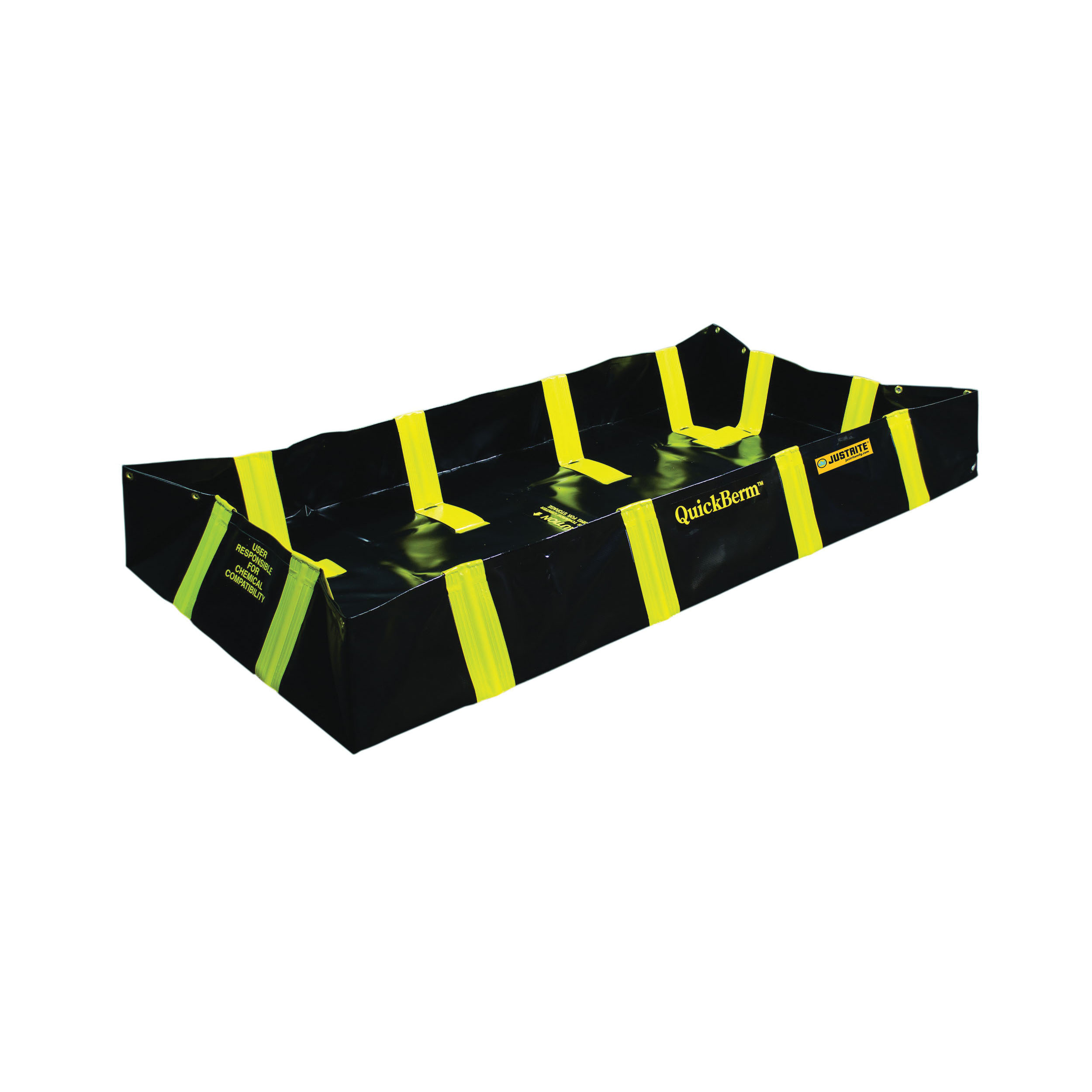 product Justrite® 28408 Maintenance Spill Berm, 6 ft L x 4 ft W x 4 in H, PVC Coated Fabric