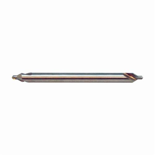 KEO 55011-TIN Single End Countersink, 1 in Dia Body, 1/2 in Dia Shank, 6 Flutes, 60 deg Included, 21/64 in Dia Min Cutting, HSS