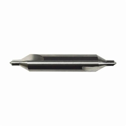 KEO 10400 Aircraft Double End Plain Standard Combined Drill and Countersink, 1/8 in Drill - Fraction, 0.125 in Drill - Decimal Inch, 60 deg Included Angle, 118 deg Point Angle, HSS, Bright