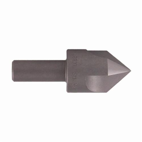 TTC 07-041-064 Chatterless Countersink, 1 in Dia Body, 1/2 in Dia Shank, 6 Flutes, 82 deg Included, HSS