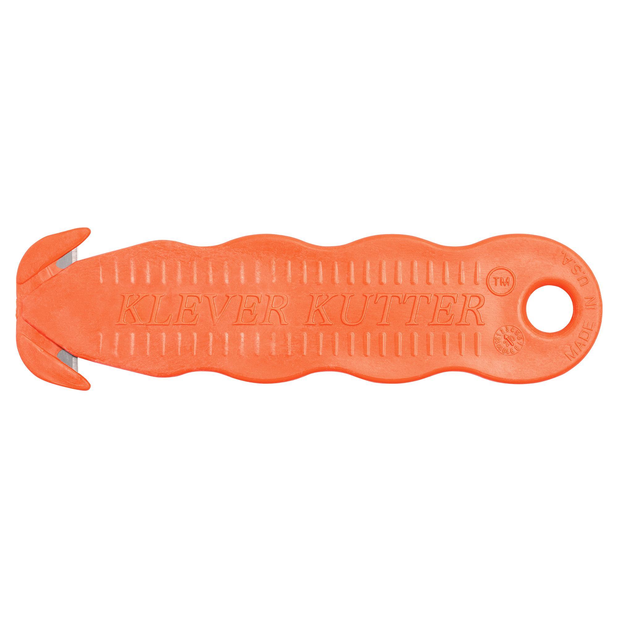 KLEVER INNOVATIONS KCJ-XC-65B High Quality Safety Cutter, 1.75 in W Single Blade, Locking Tab, Carbon Steel Blade, 1 Blades Included, 7 in OAL