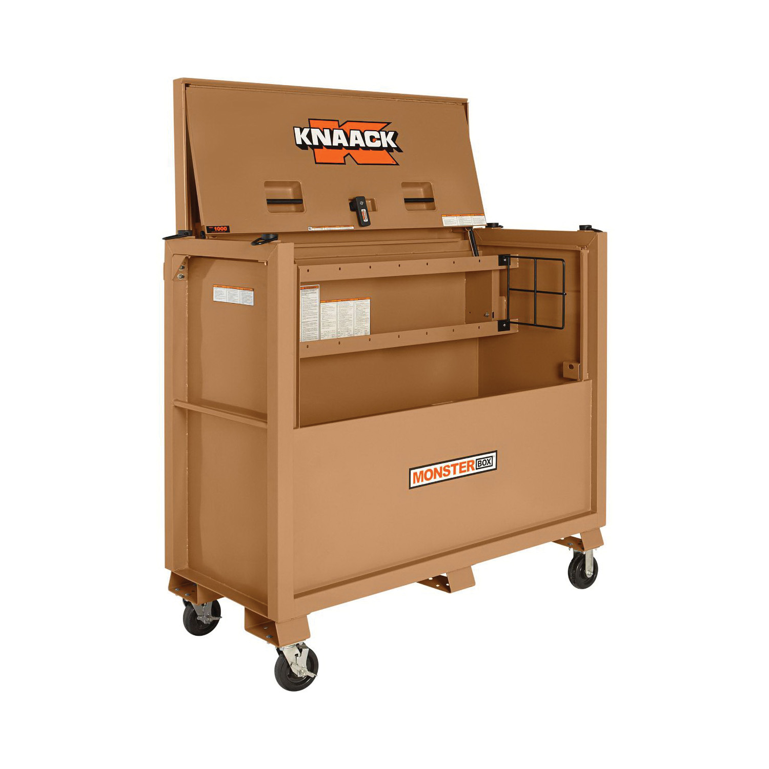 KNAACK&reg; Monster Box&reg; 1000 Piano Box, 54-1/2 in x 30 in W x 66 in D, 48 cu-ft Storage, Steel