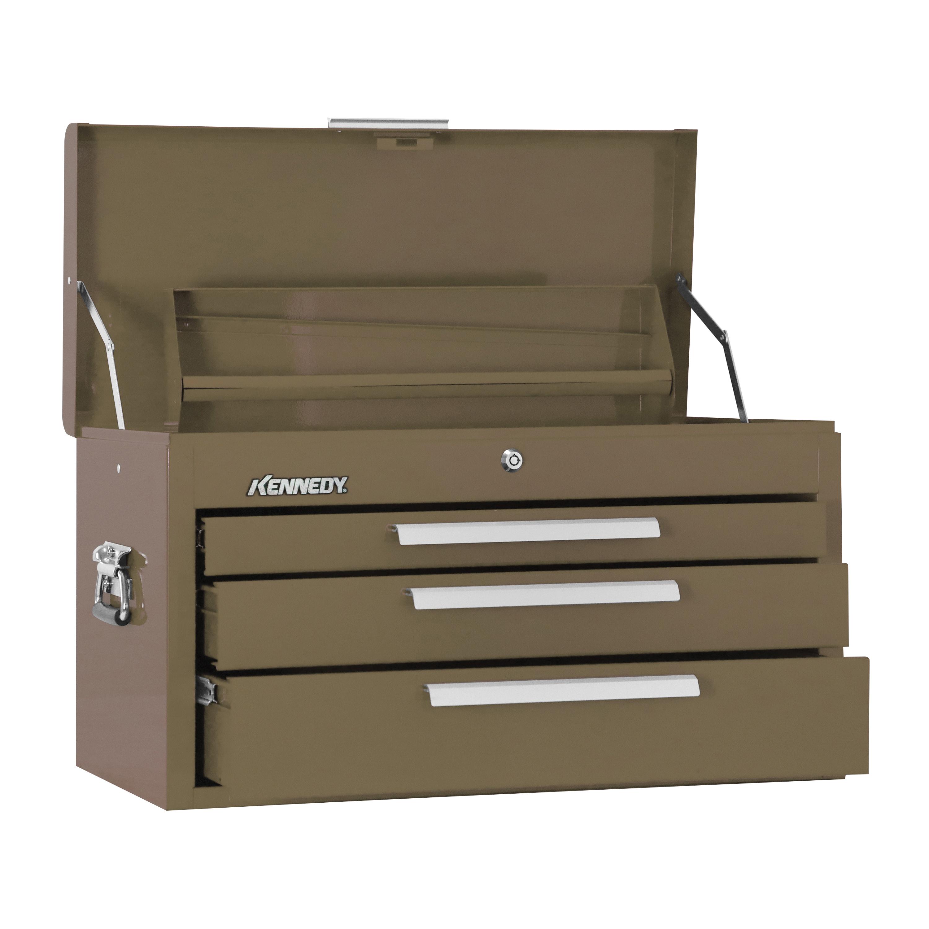 Kennedy&reg; 263B Signature Standard Duty Mechanic's Chest, 14-3/4 in H x 26-1/8 in W x 12-1/8 in D, 20 ga THK
