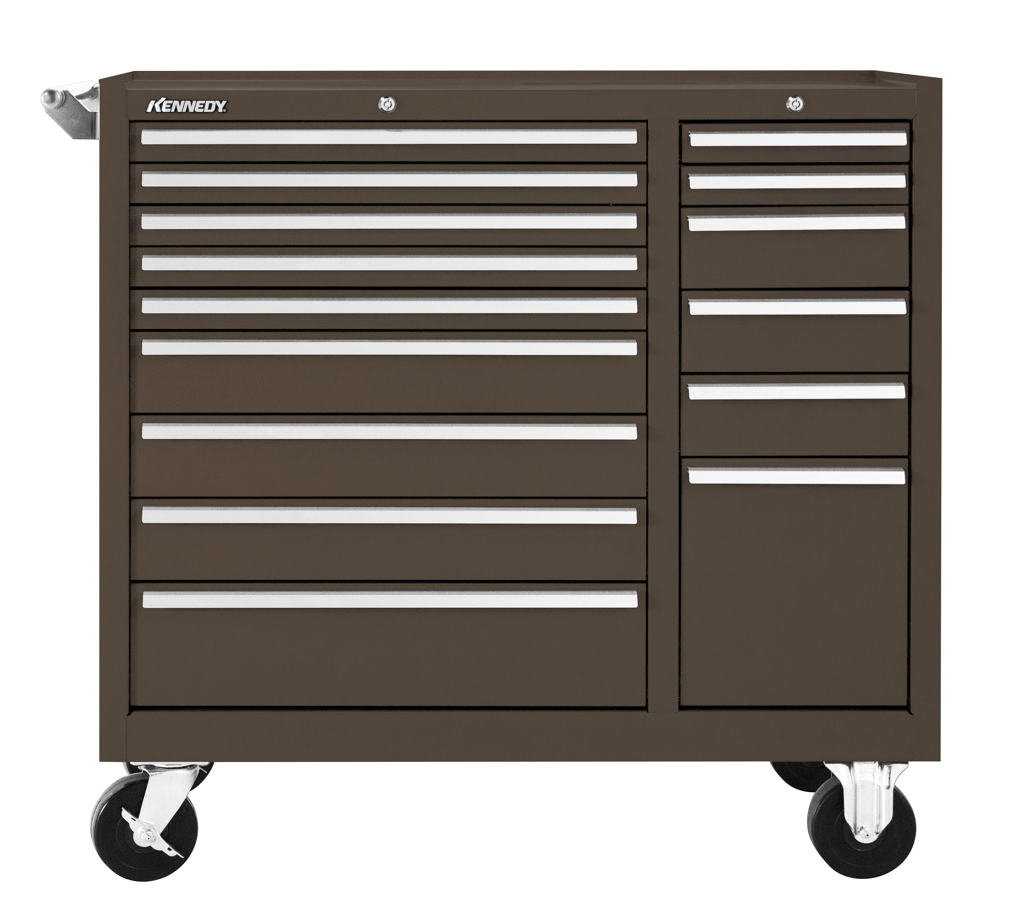 Kennedy&reg; 315XB K1800 Industrial Double Bank Roller Cabinet, 33-1/8 in H x 39-3/8 in W x 18 in D, 18 ga THK