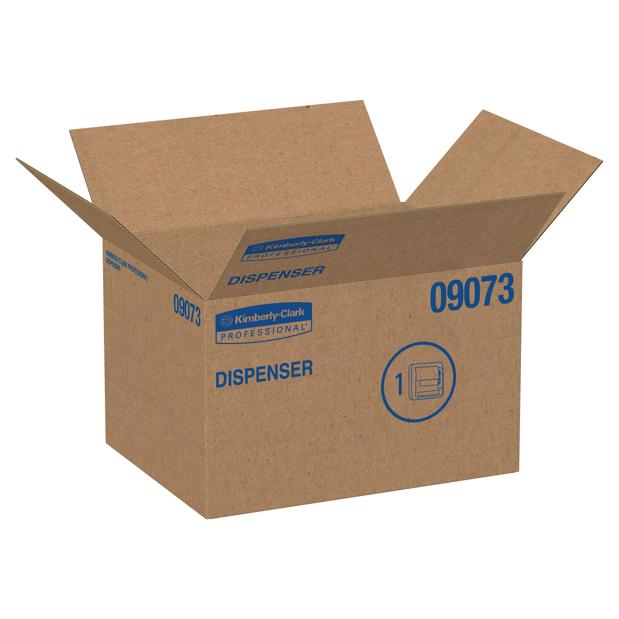 Kimberly-Clark Professional&trade; 09073 D-2 Hard Roll Towel Dispenser, 17-1/2 in OAL, Wall Mount, Plastic, Domestic