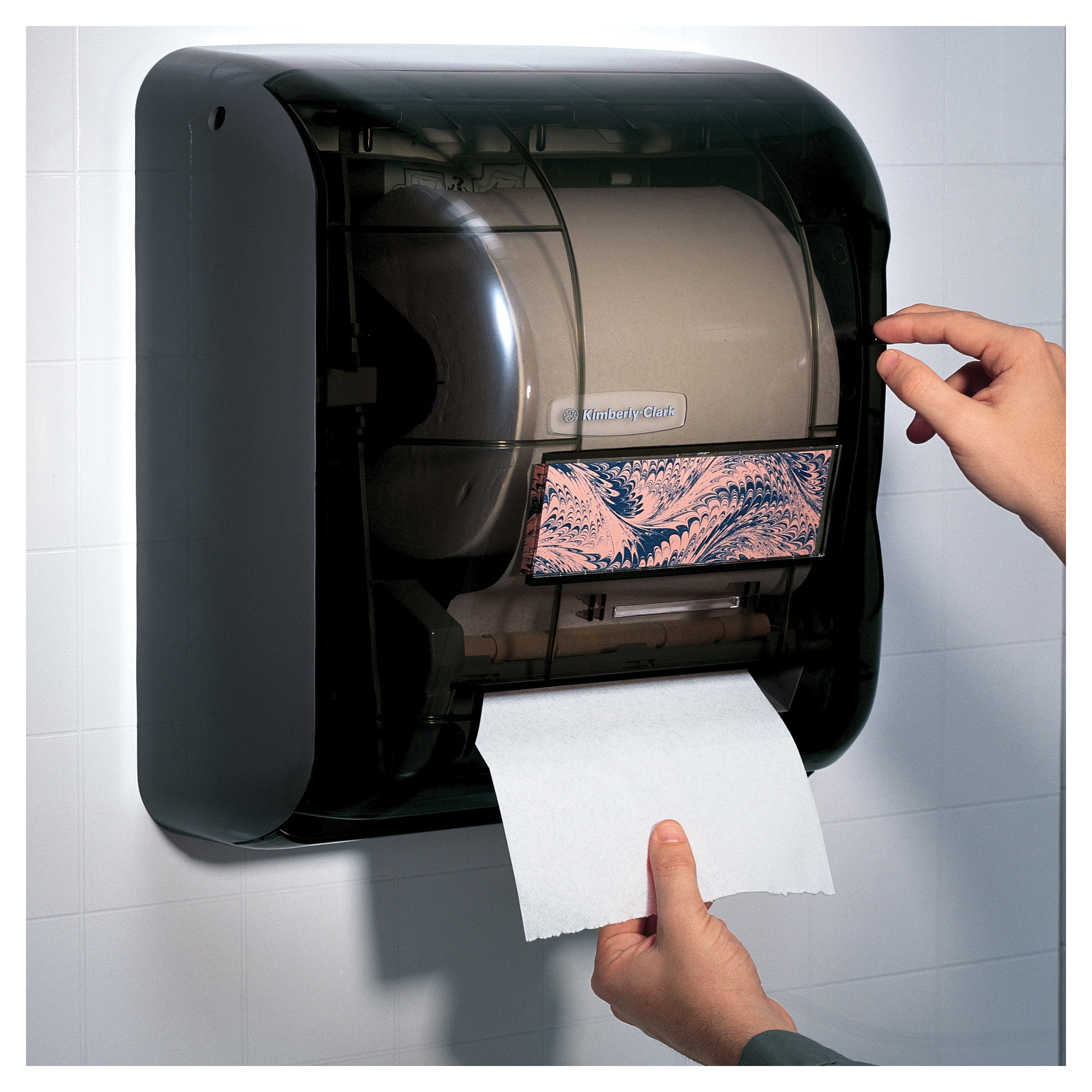 Kimberly-Clark Professional&trade; 09073 D-2 Hard Roll Towel Dispenser, 17-1/2 in OAL, Wall Mount, Plastic, Domestic