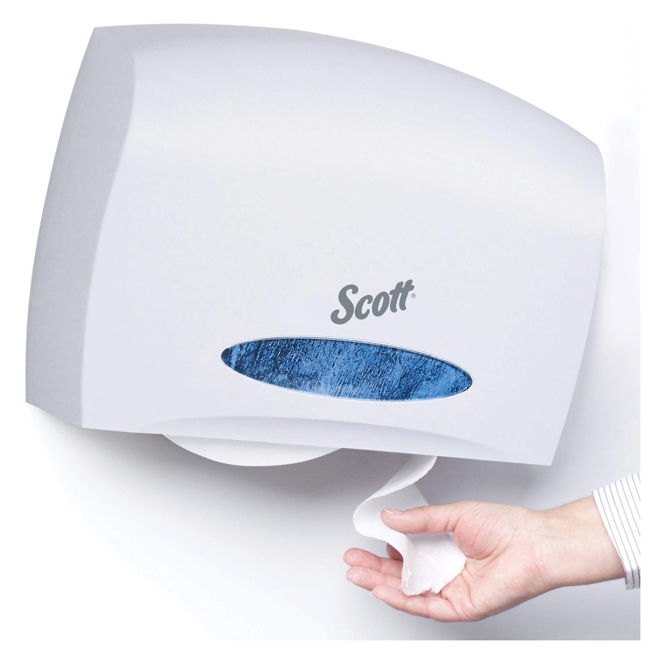 Kimberly-Clark Professional&trade; 09603 JRT Coreless Bathroom Tissue Dispenser, 9-3/4 in OAL, Wall Mount, Plastic, Domestic