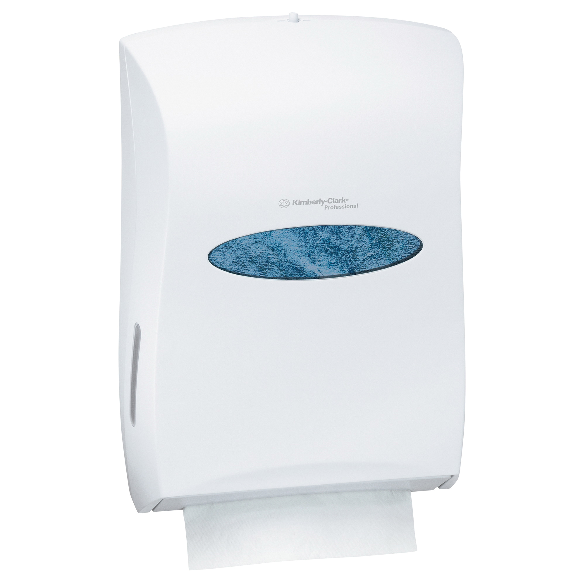 Kimberly-Clark Professional&trade; 09906 Universal Folded Towel Dispenser, 625 Multifold Towel, 375 C-Fold Towel, 300 SCOTTFOLD* Towel Capacity, 18.9 in OAL, Wall Mount, ABS Plastic, Domestic