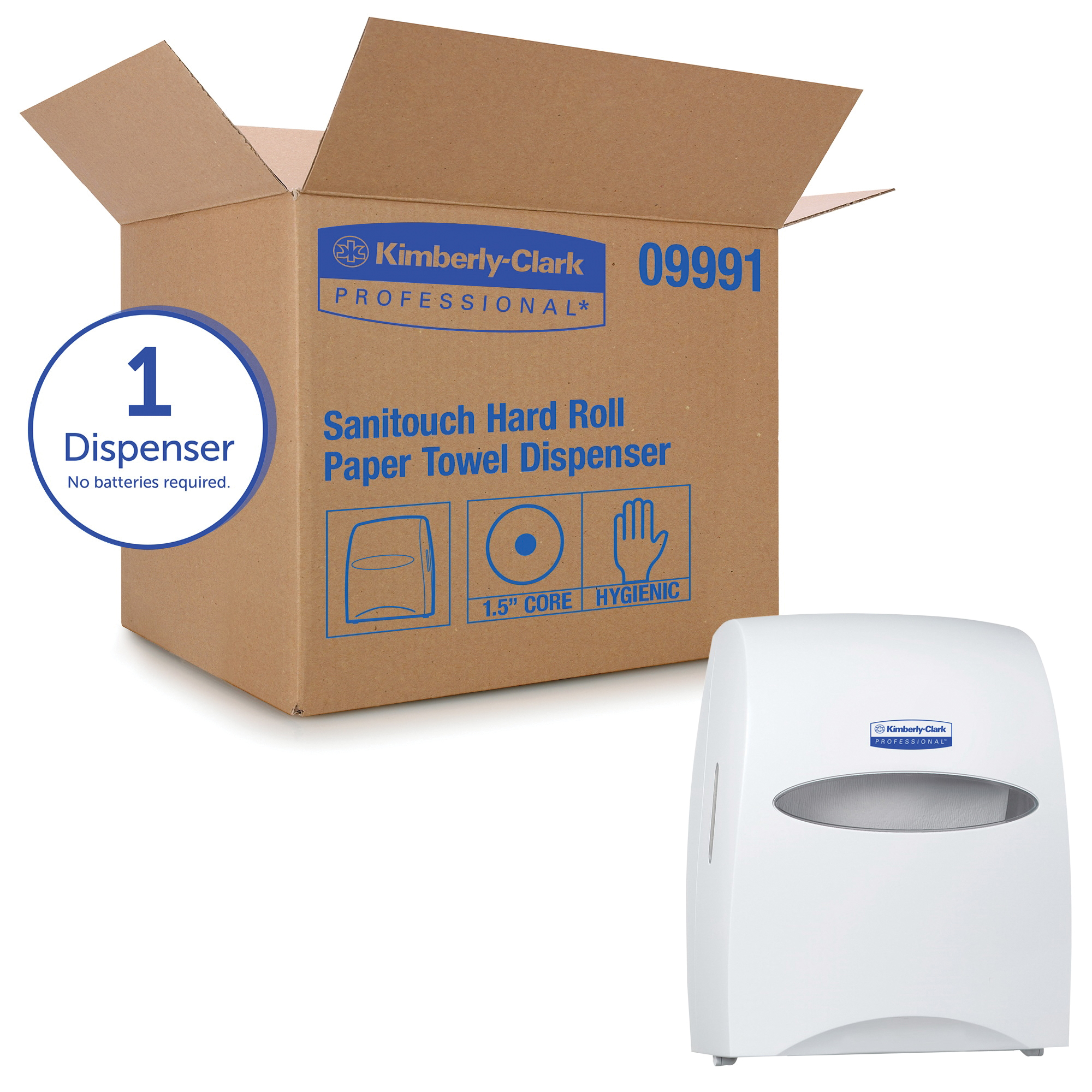 Kimberly-Clark Professional™ 09746 Omni Roll Towel Dispenser, 10 in OAL, Wall Mount, Plastic, Domestic