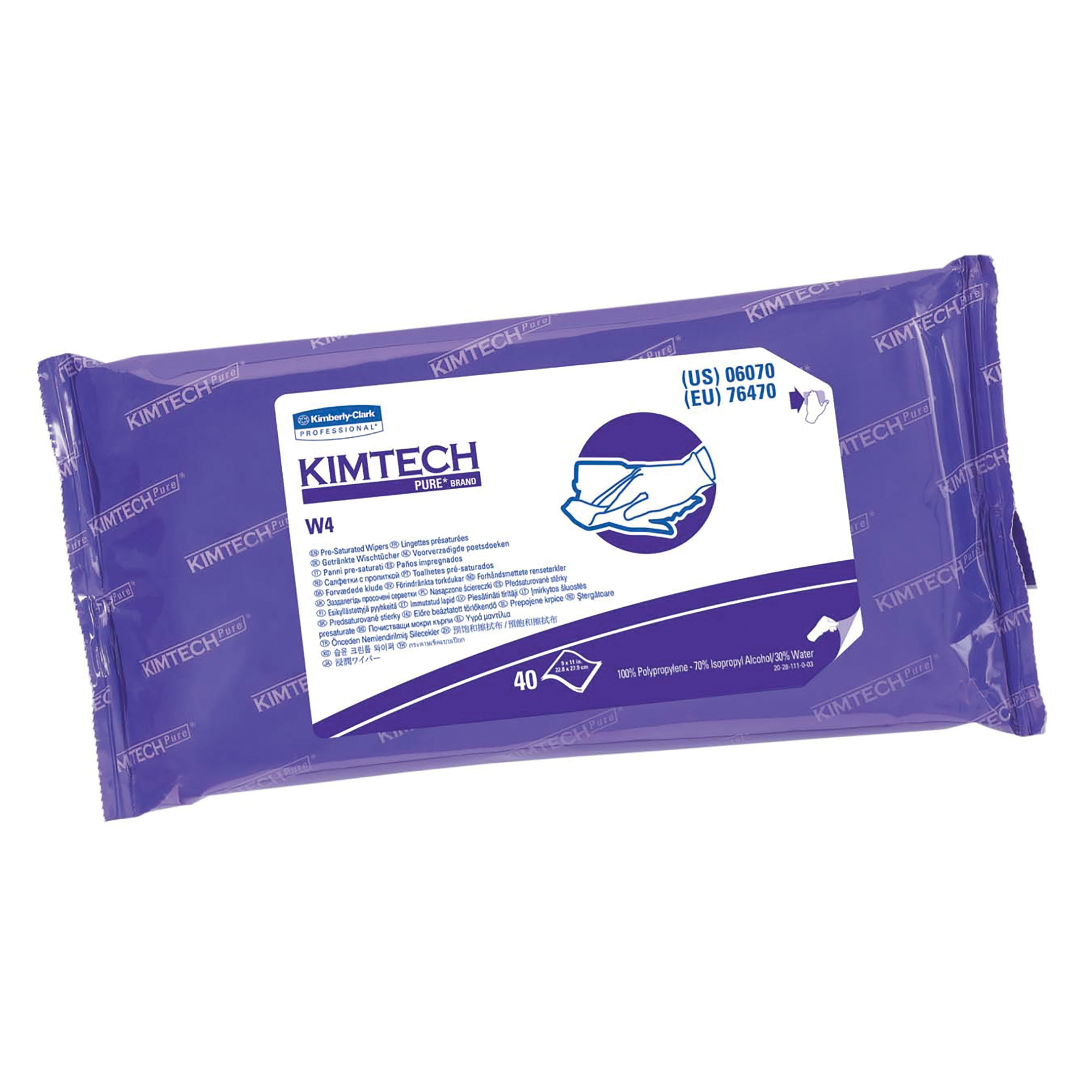 product WypAll* ShopPro® 41041 X80 Disposable Wiper, Hydroknit*, Blue