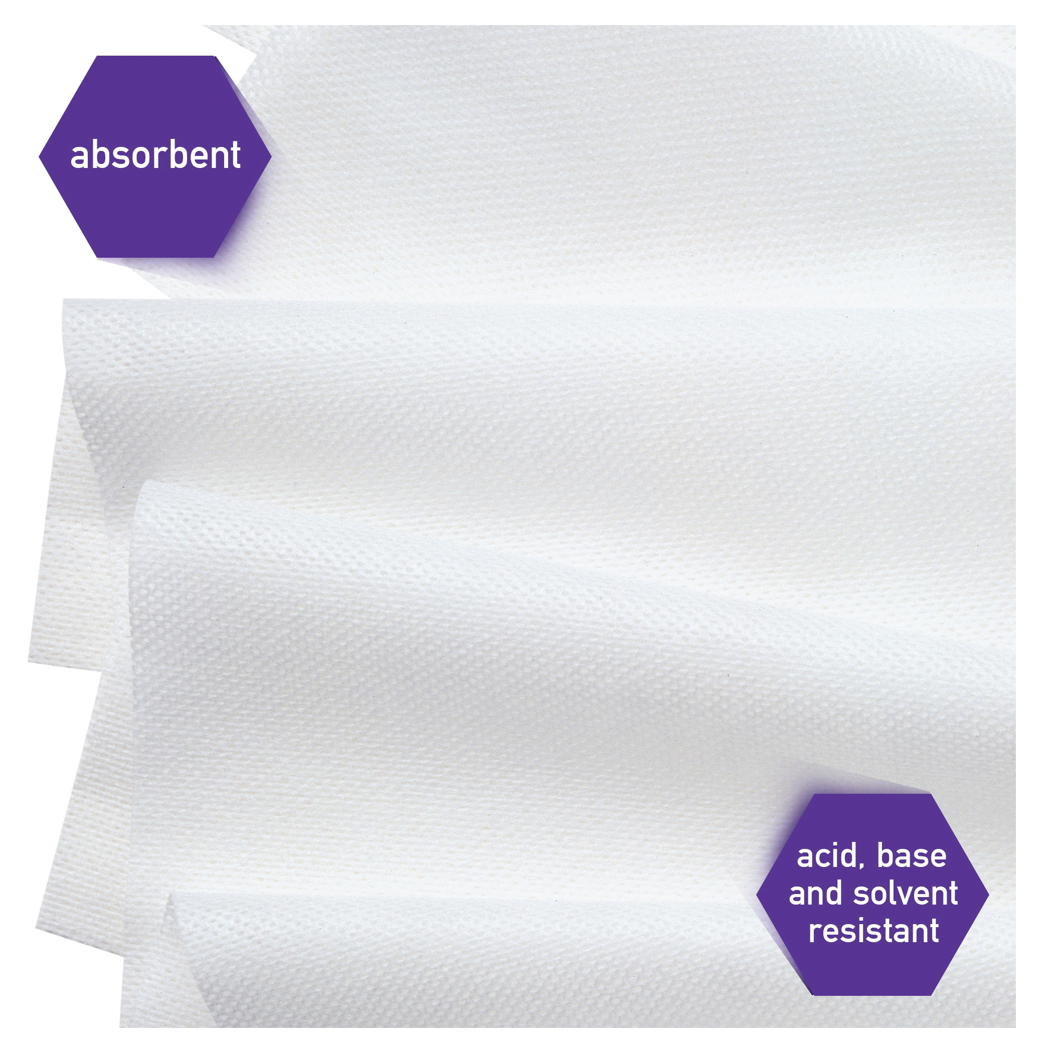 Kimtech* 06193 Critical Task Wiper, 7 in W, 225 Sheets Capacity, Polyester Spunlace/Rayon, White