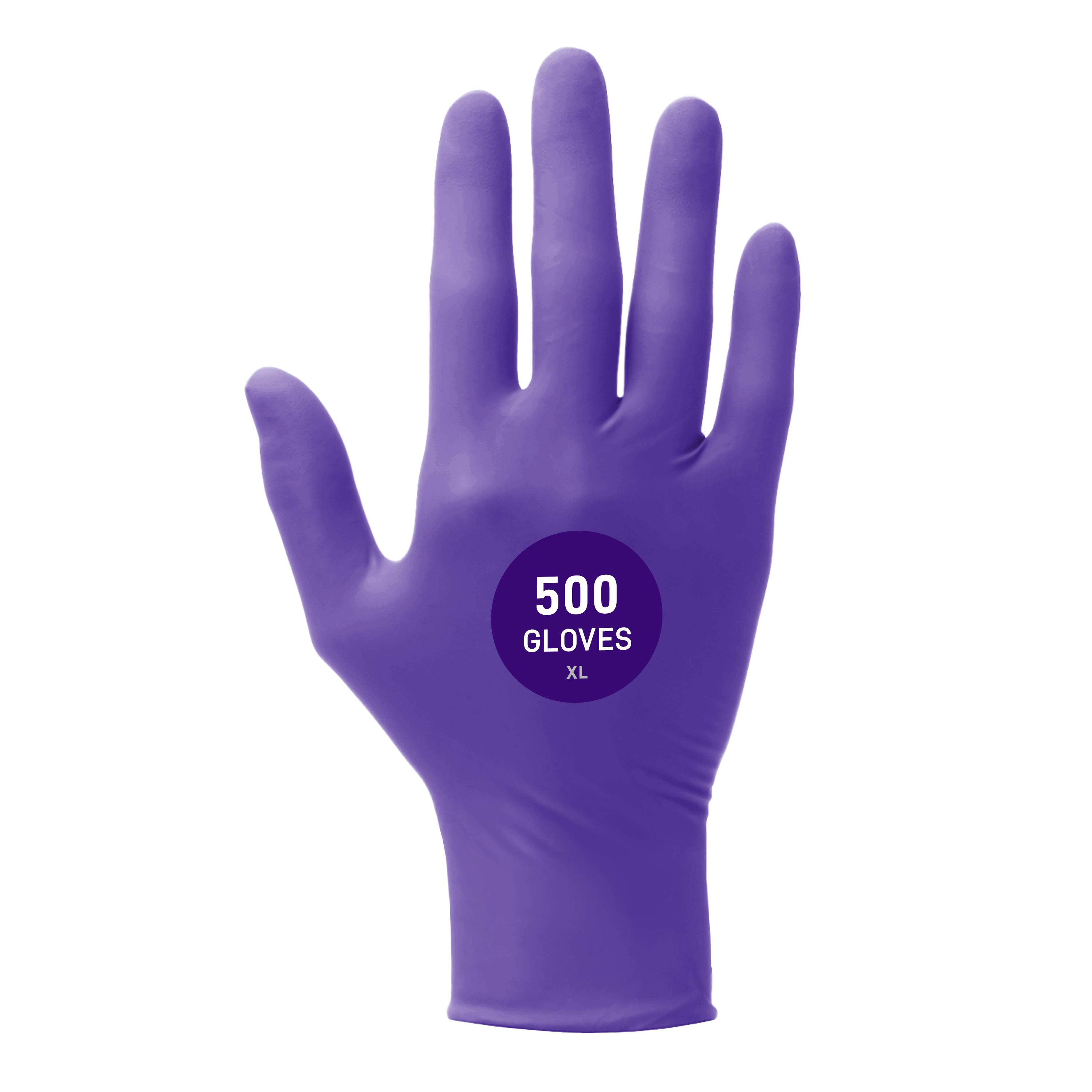Kimtech Prep Scottpure 50602 Standard Exam Glove, M, Rubber Latex, Purple, 9.5 to 12 in L, Powder-Free, Textured, 5.9 mil THK, Ambidextrous Hand