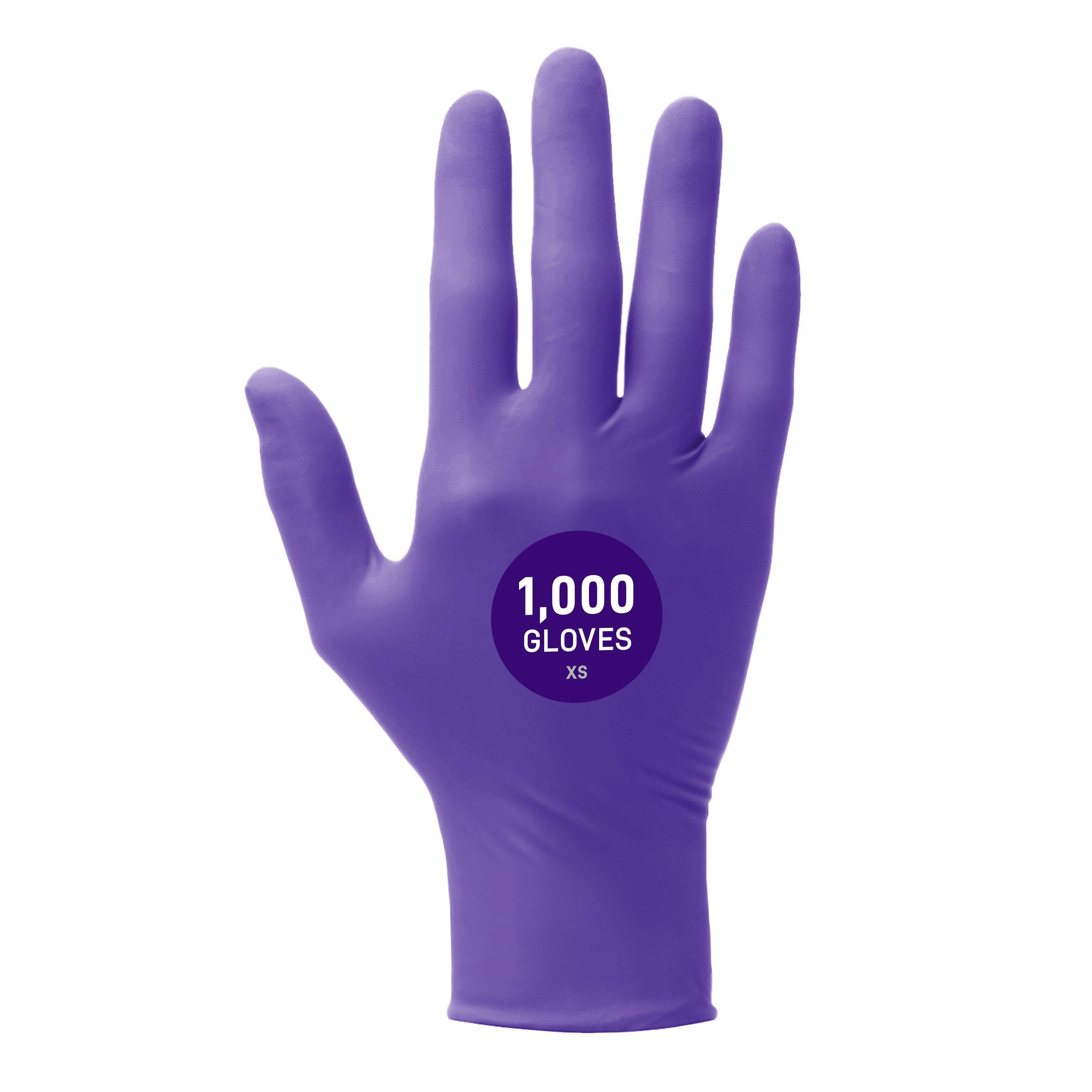 Kimtech Prep Scottpure 50708 Standard Exam Glove, Rubber Latex, Gray, 9.5 to 12 in L, Powder-Free, Textured, 3.5 mil THK, Ambidextrous Hand