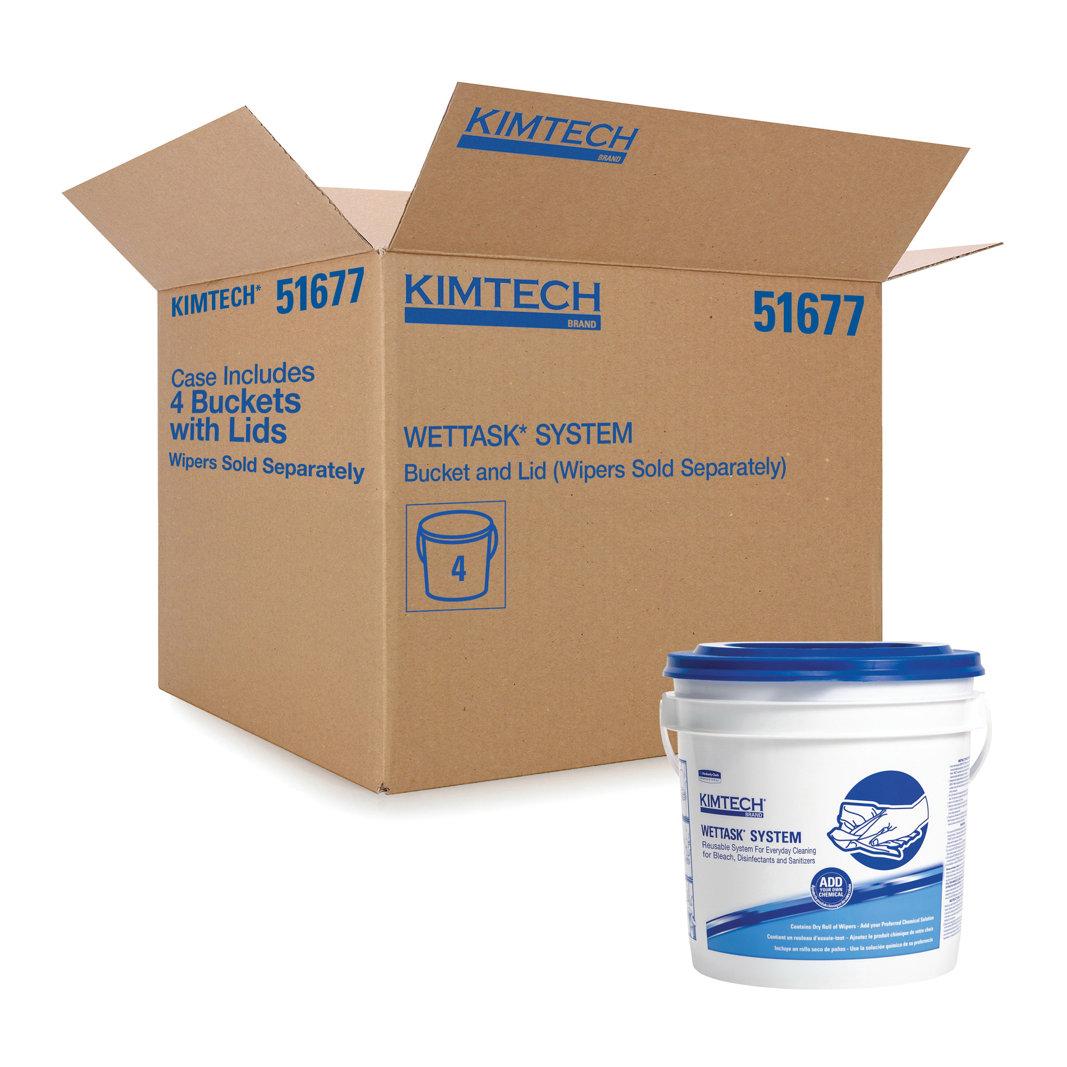 Kimtech Prep* Kimtex* 51677 Wiper Dispenser, Wall Mounting, HDPE, White