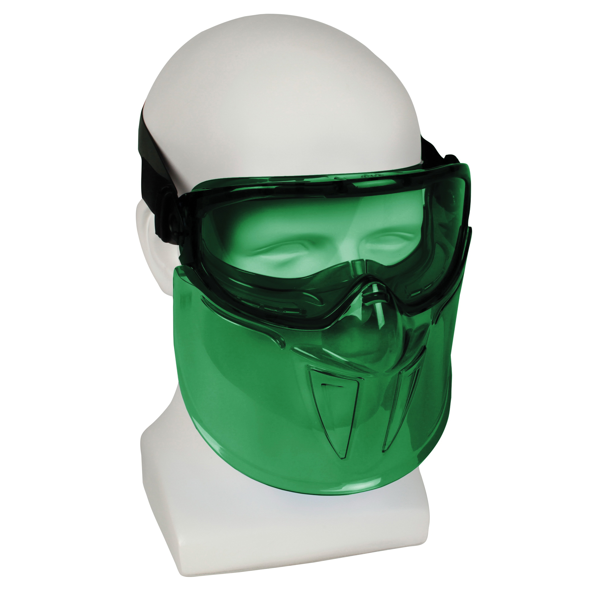 KleenGuard&trade; 18631 V90 The Shield Indirect Vent Safety Goggles, Anti-Fog/Anti-Scratch/Impact-Resistant IRUV Shade 3.0 Polycarbonate Lens, Yes % UV Protection, Polyester/Rubber Weave Strap, ANSI Z87.1+