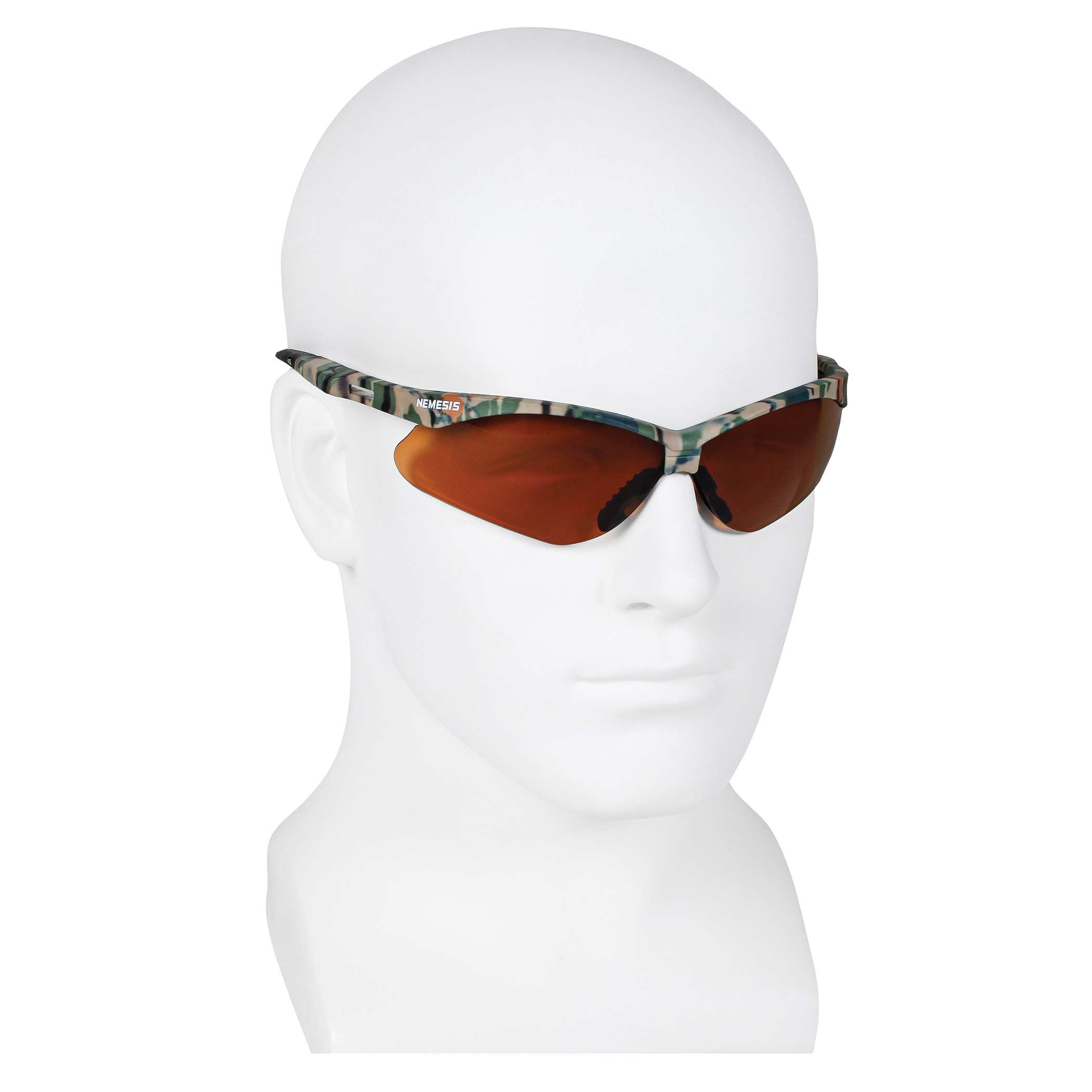 KleenGuard&trade; 19644 V30 Nemesis&reg; Lightweight Safety Glasses With Neck Cord, Anti-Scratch, Copper Lens, Wrap Around Frame, Camouflage, Nylon Frame, Polycarbonate Lens, ANSI Z87.1-2010, CSA Certified