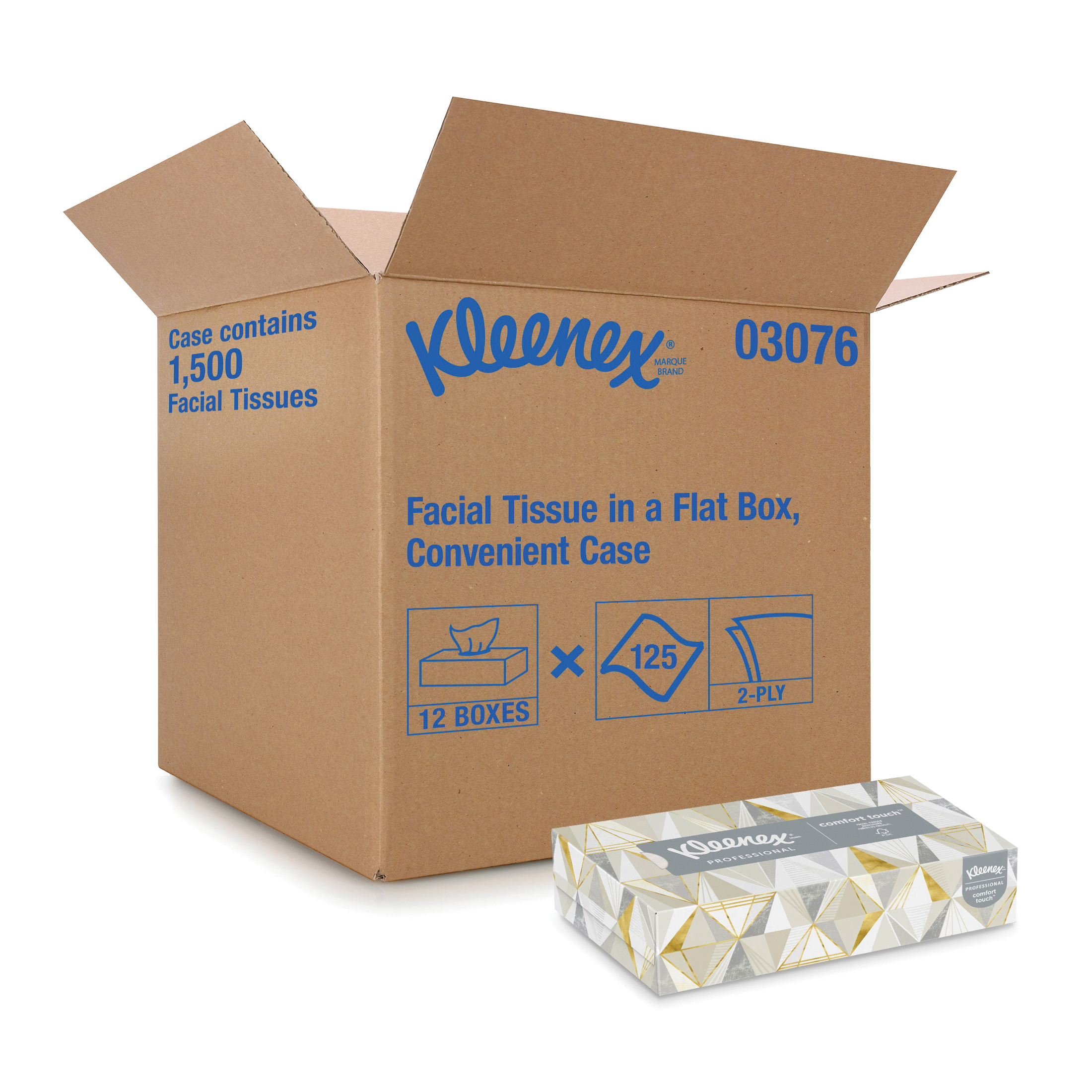 Kleenex&reg; 21400 Facial Tissue, Paper, White