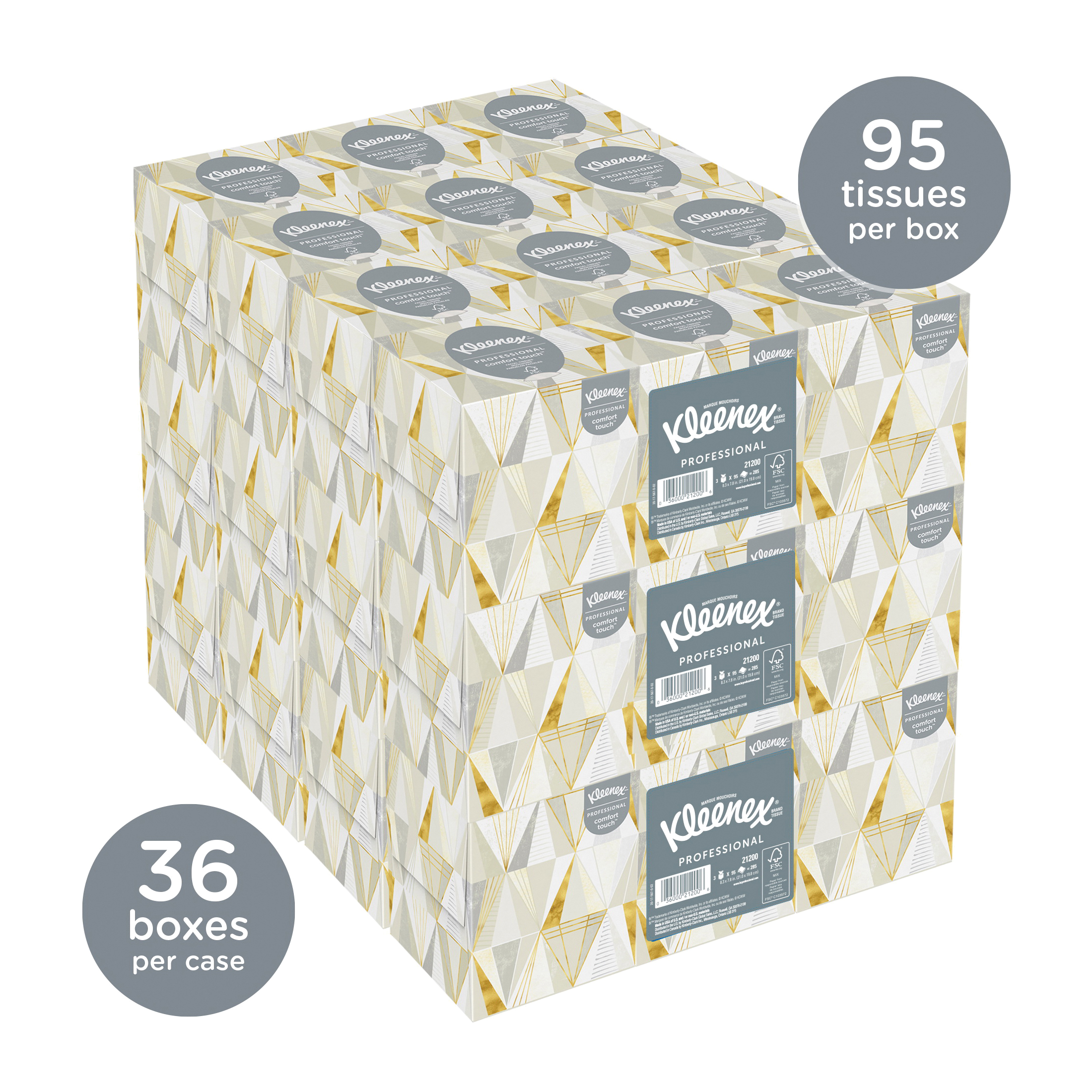 Kleenex&reg; 21200 Boutique* Facial Tissue, White