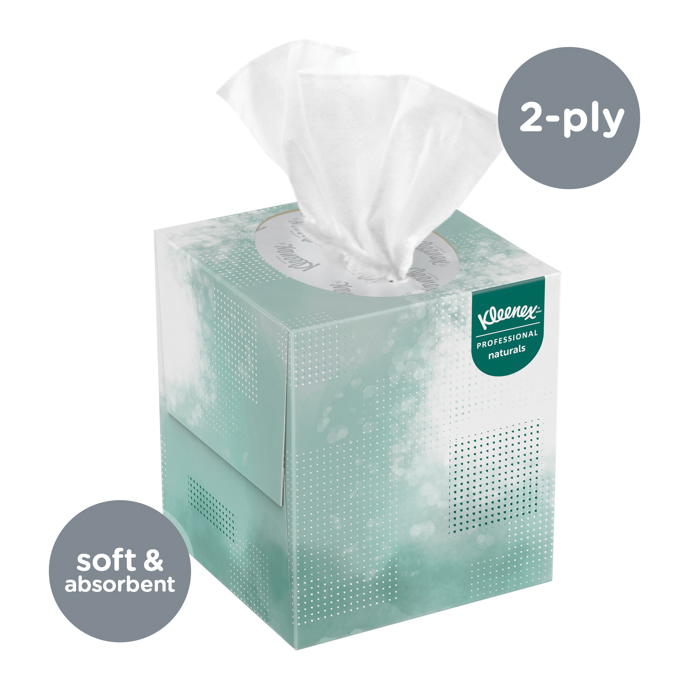 Kleenex&reg; 21272 Boutique* Natural Facial Tissue, Softblend Fiber, White