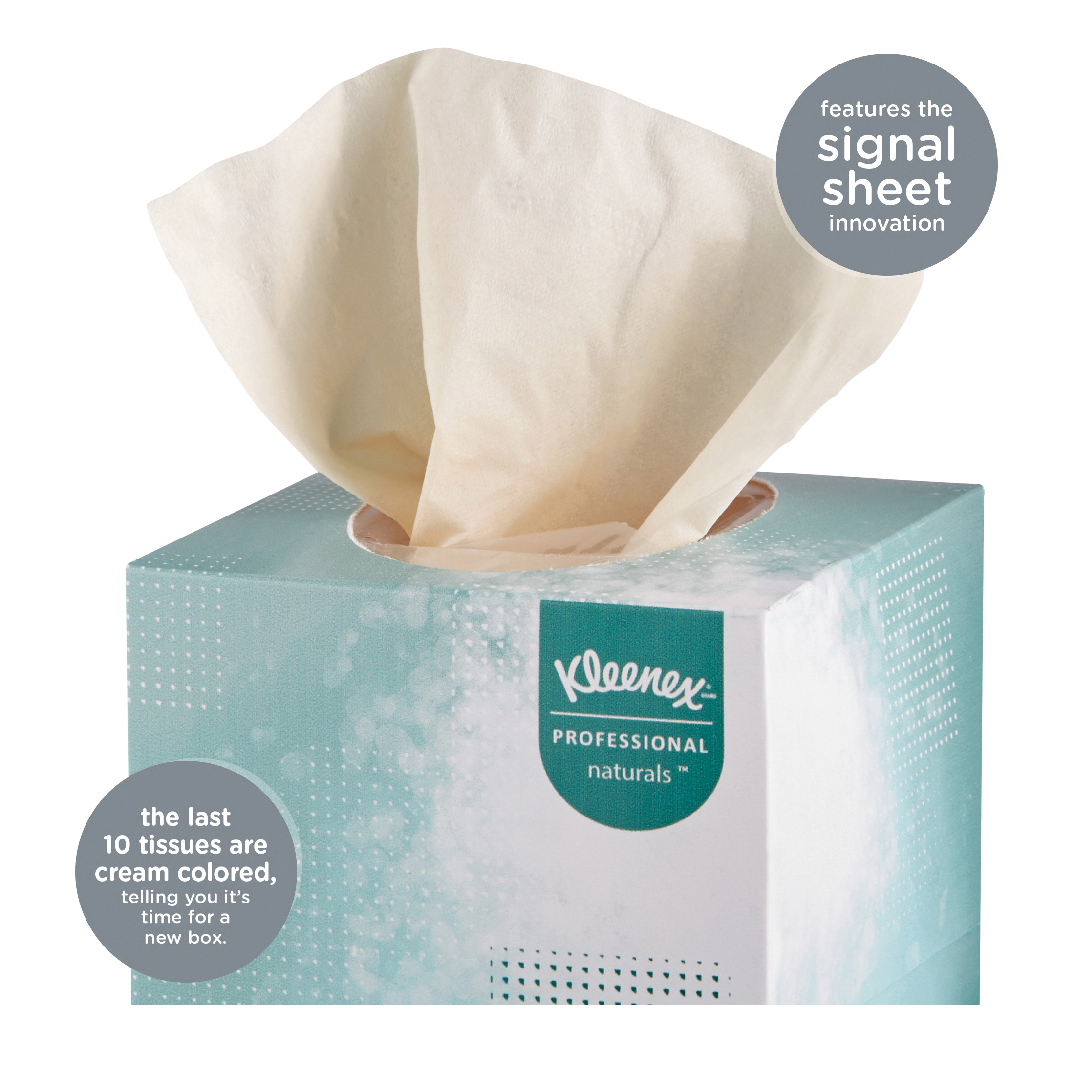 Kleenex&reg; 21272 Boutique* Natural Facial Tissue, Softblend Fiber, White