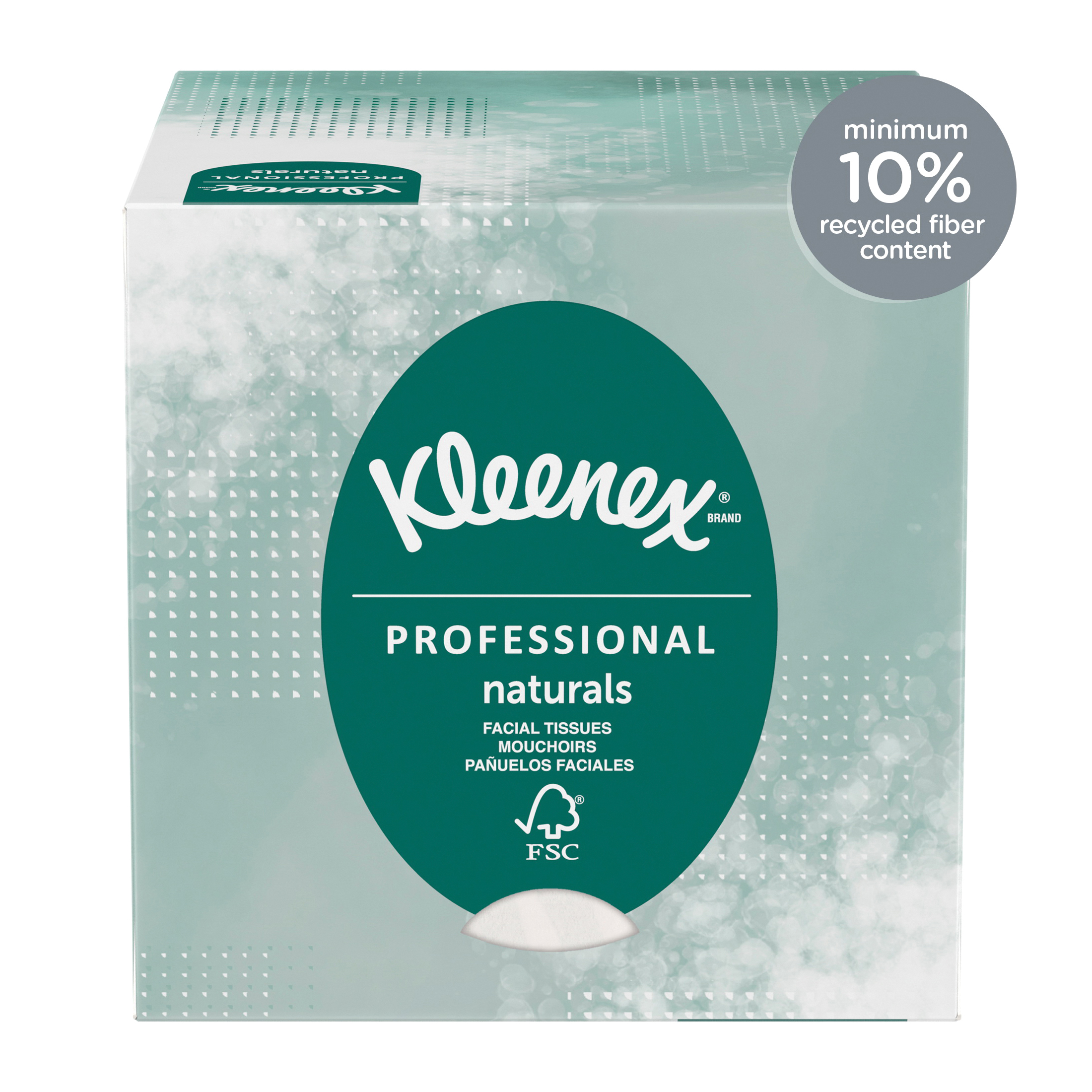 Kleenex&reg; 21272 Boutique* Natural Facial Tissue, Softblend Fiber, White