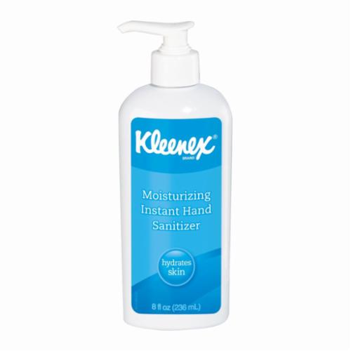 Kleenex&reg; 31294 Moisturizing Instant Hand Sanitizer, 8 oz Nominal, Bottle Package, Gel Form, Pleasant/Fruity Odor/Scent, White