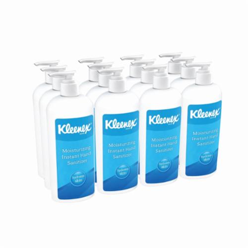 Kleenex&reg; 31294 Moisturizing Instant Hand Sanitizer, 8 oz Nominal, Bottle Package, Gel Form, Pleasant/Fruity Odor/Scent, White
