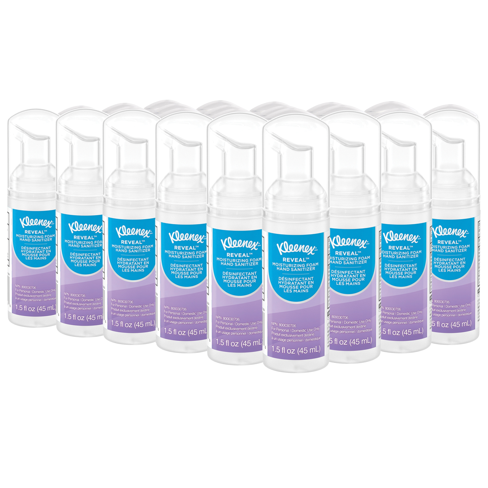 Kleenex&reg; 34604 ULTRA* Moisturizing Foam Hand Sanitizer, 1.5 oz Nominal, Bottle Package, Liquid Form, Alcohol/Odorless Odor/Scent, Clear